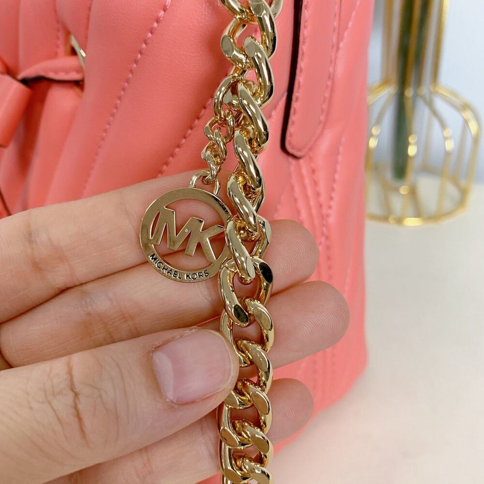 Michael Kors Michael Kors 35T0GU2C0U Suri Small Quilted xbody GRAPEFRUIT Size ONE SIZE - 9 Thumbnail