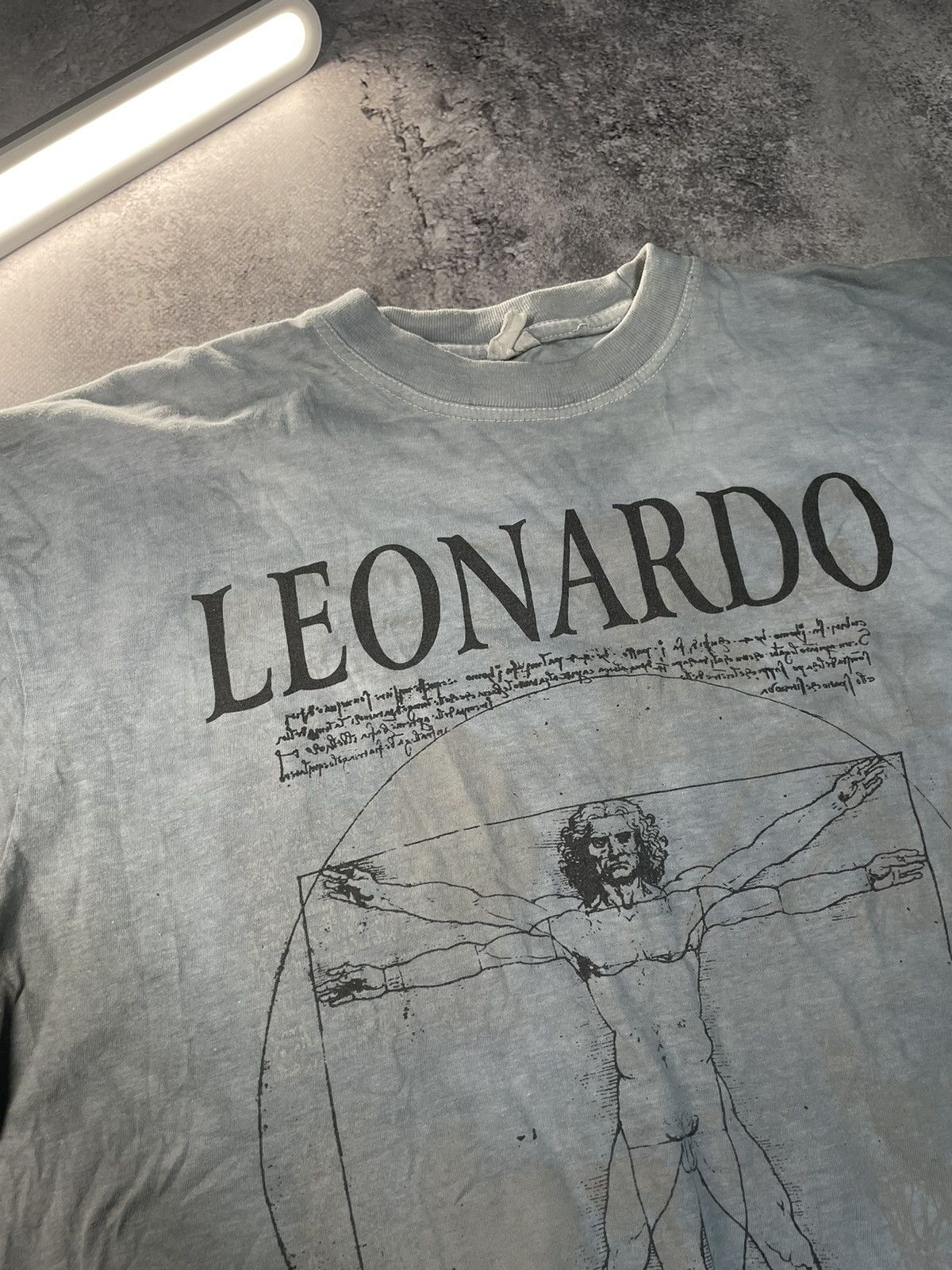 Vintage 90s Vintage Leonardo Da Vinci Anatomy Italia OG Art Tee Size US XL / EU 56 / 4 - 11 Thumbnail