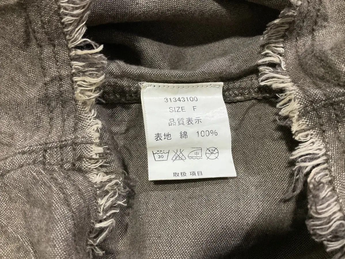 Japanese Brand ♟️ Sick Y2K Natural Vintage G.O.A. Frayed Shirt Size US S / EU 44-46 / 1 - 7 Thumbnail