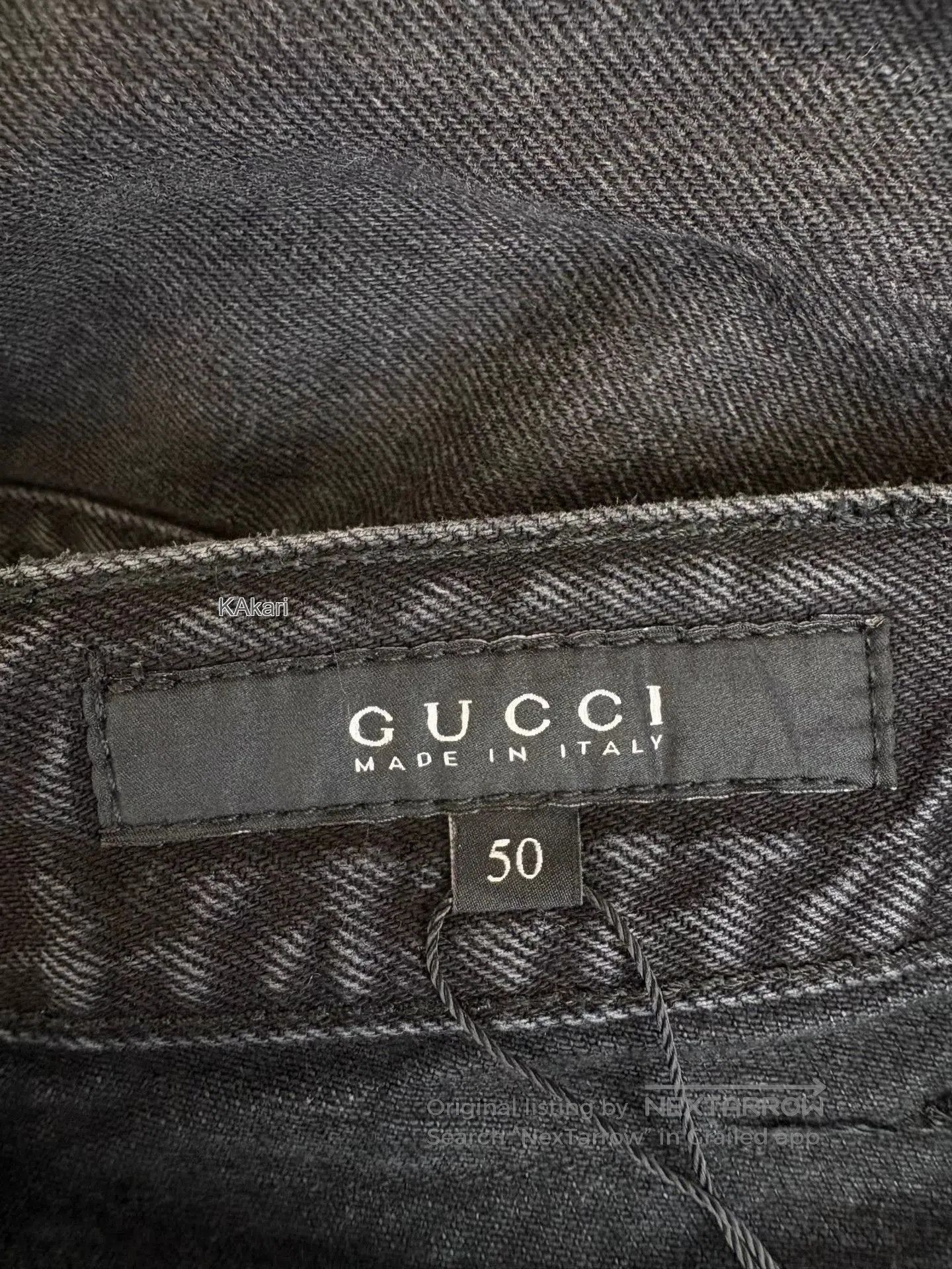 Gucci Black Denim Pants Size 34. Size US 34 / EU 50 - 4 Thumbnail