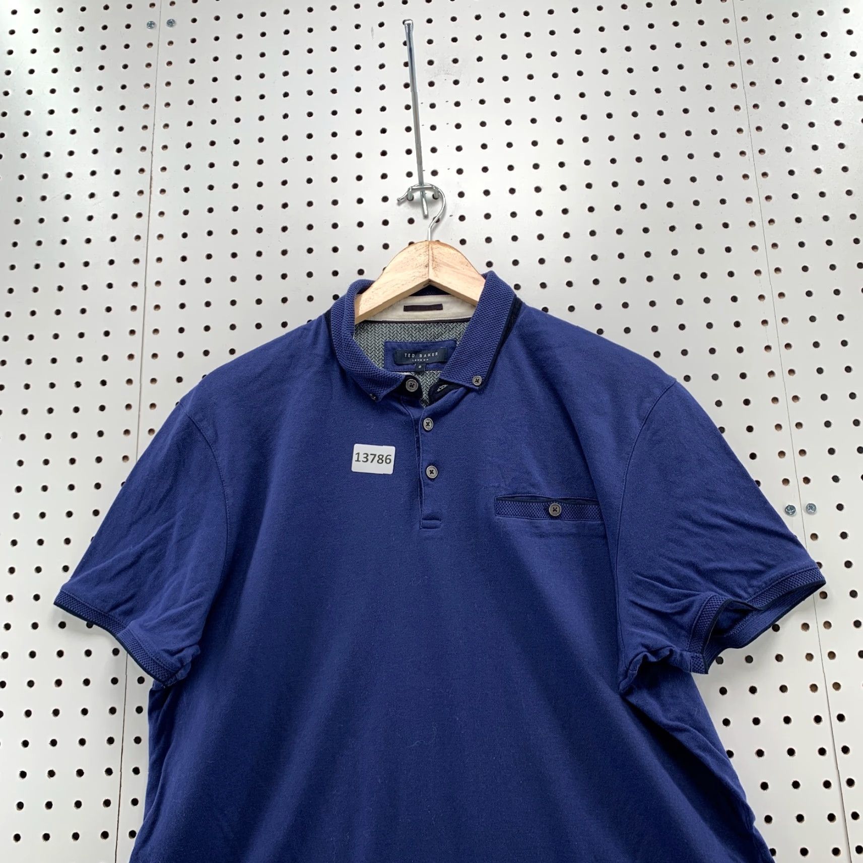 Ted Baker Ted Baker London Pocket Polo Collared Shirt Blue Mens Size 6 Large 22x27 Size US S / EU 44-46 / 1 - 3 Thumbnail