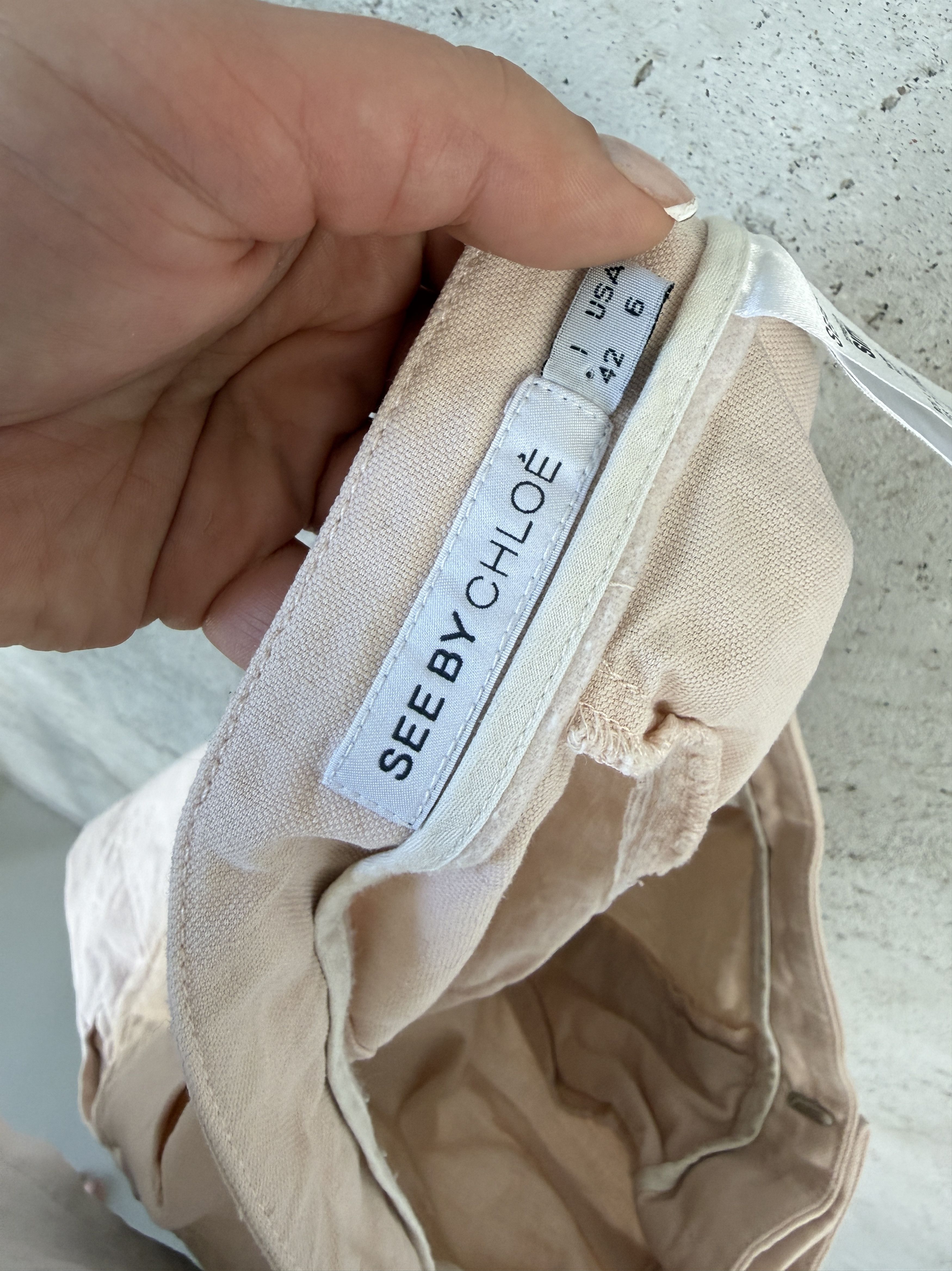 See by Chloe See by Chloe cotton linen shorts bermudas Size 28" / US 6 / IT 42 - 4 Thumbnail