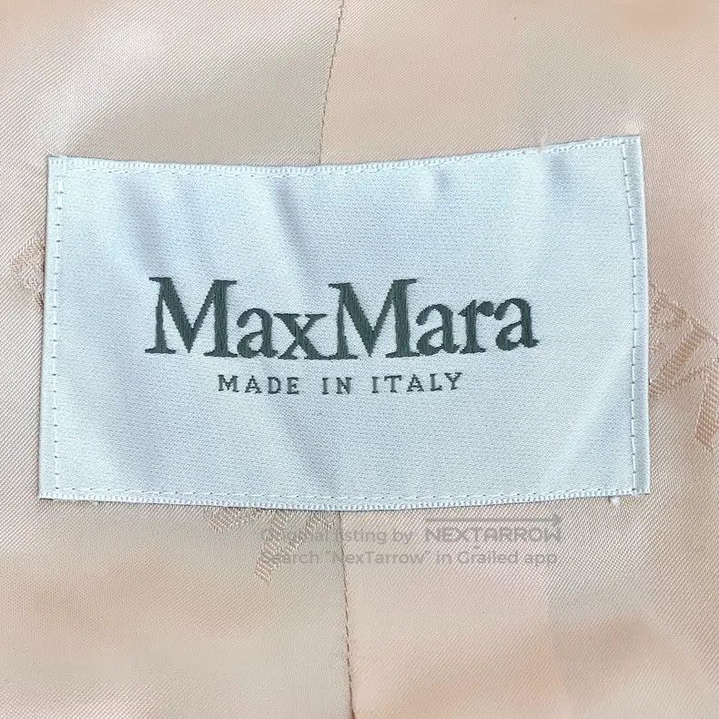 Max Mara Max Mara Pink Teddy Alpaca Hair Lapel Double Breasted Long Size L / US 10 / IT 46 - 5 Thumbnail
