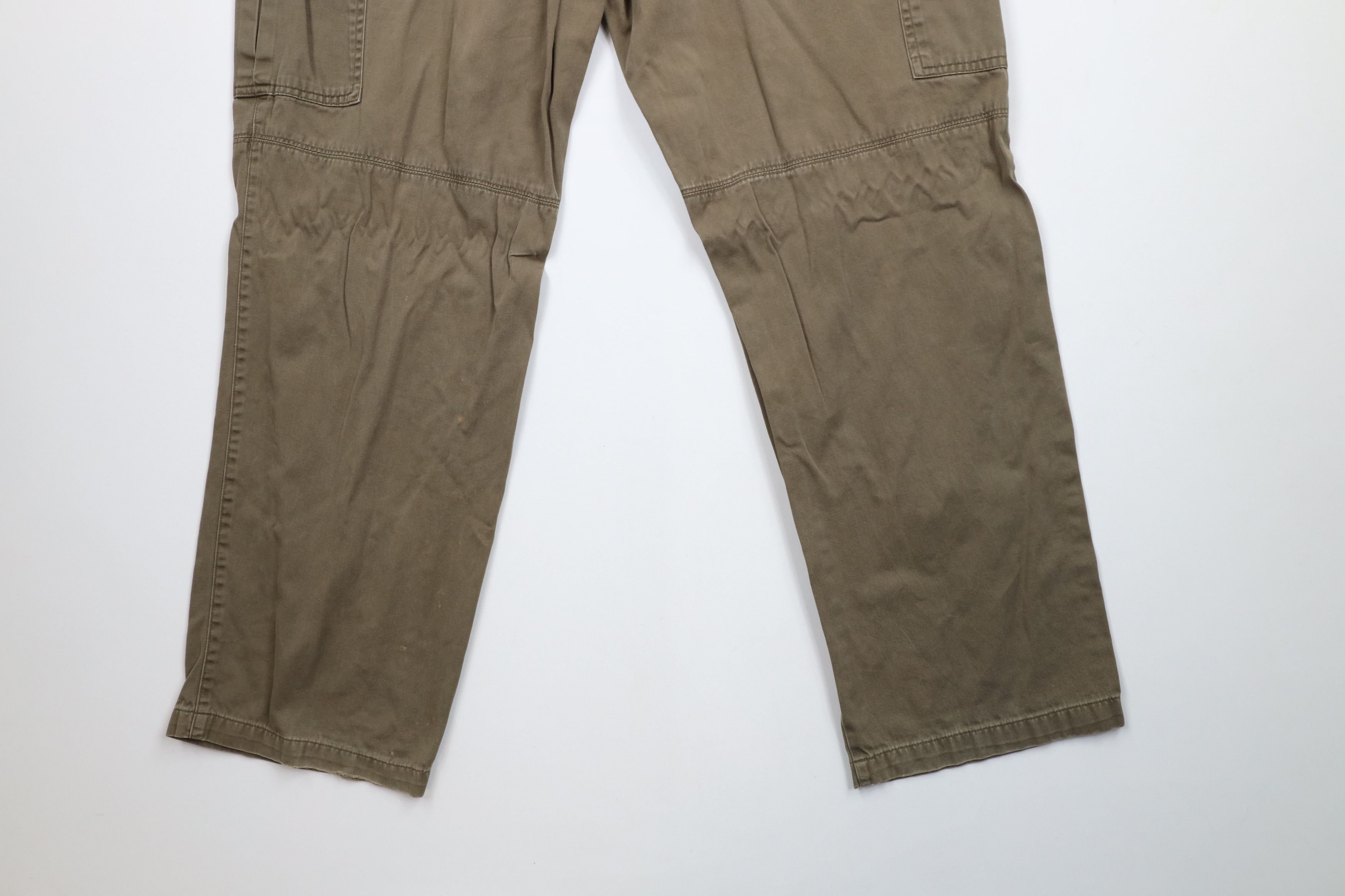Vintage Vintage 90s Streetwear Wide Leg Cargo Pants Green Cotton Size US 34 / EU 50 - 14 Thumbnail