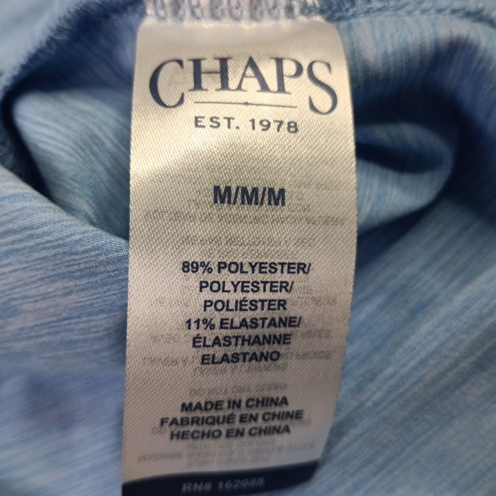 Chaps Chaps Everyday Performance Polo Shirt Men's Size M Blue Size US M / EU 48-50 / 2 - 7 Thumbnail