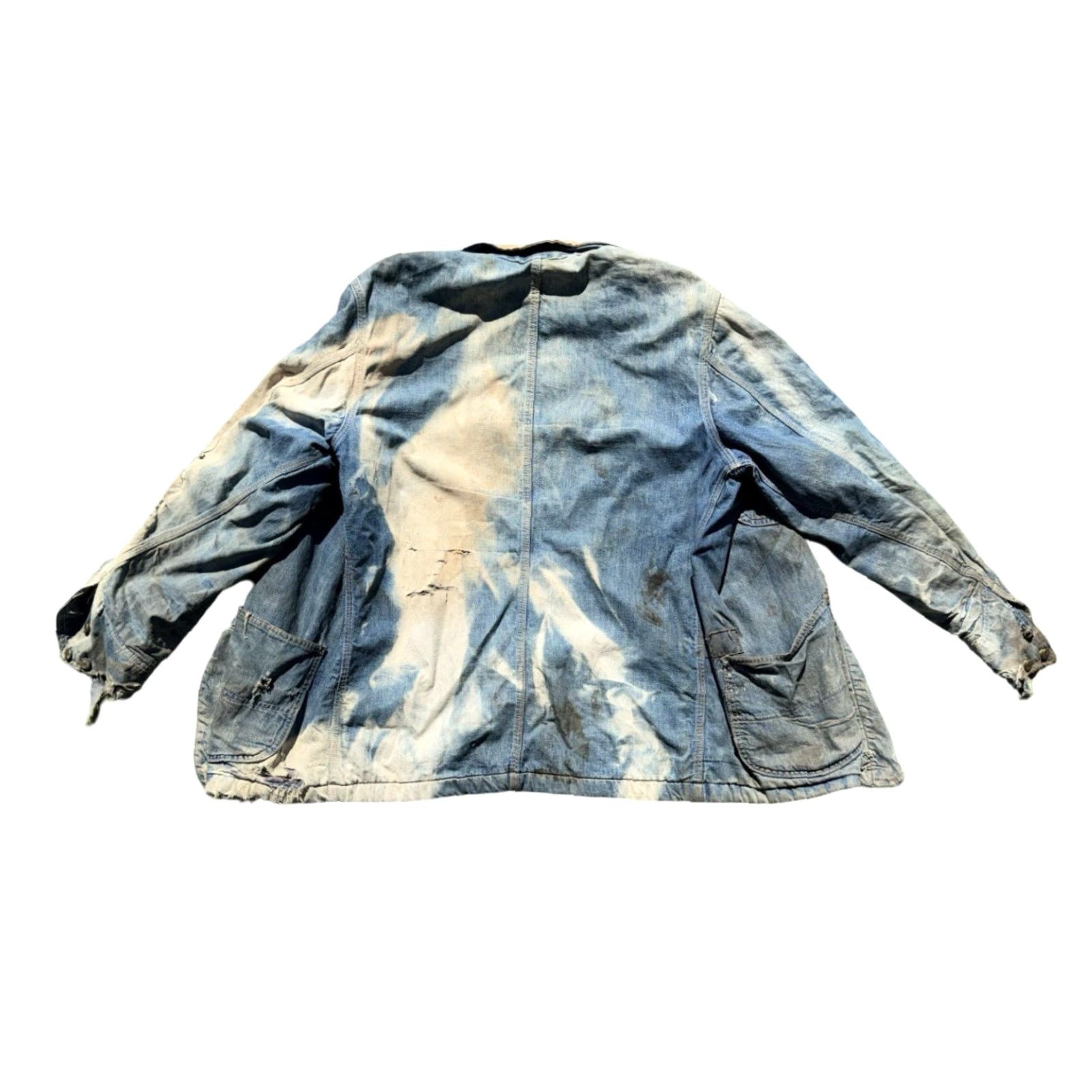 Lee VINTAGE Lee Denim Chore Jacket Sunfaded 1960s Union Made Sanforized XL Mens Size US XL / EU 56 / 4 - 2 Thumbnail