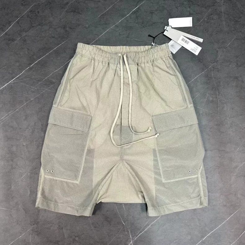 Rick Owens Rick Owens Green Cargo Pocket Shorts Size US 31 - 1 Thumbnail