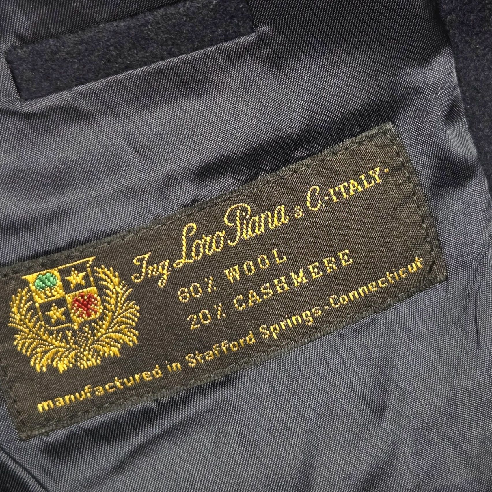 Hugo Boss VINTAGE Hugo Boss Blazer Mens 40R Navy Blue Wool Cashmere Loro Piana Corleone Jacket Size 50R - 7 Thumbnail