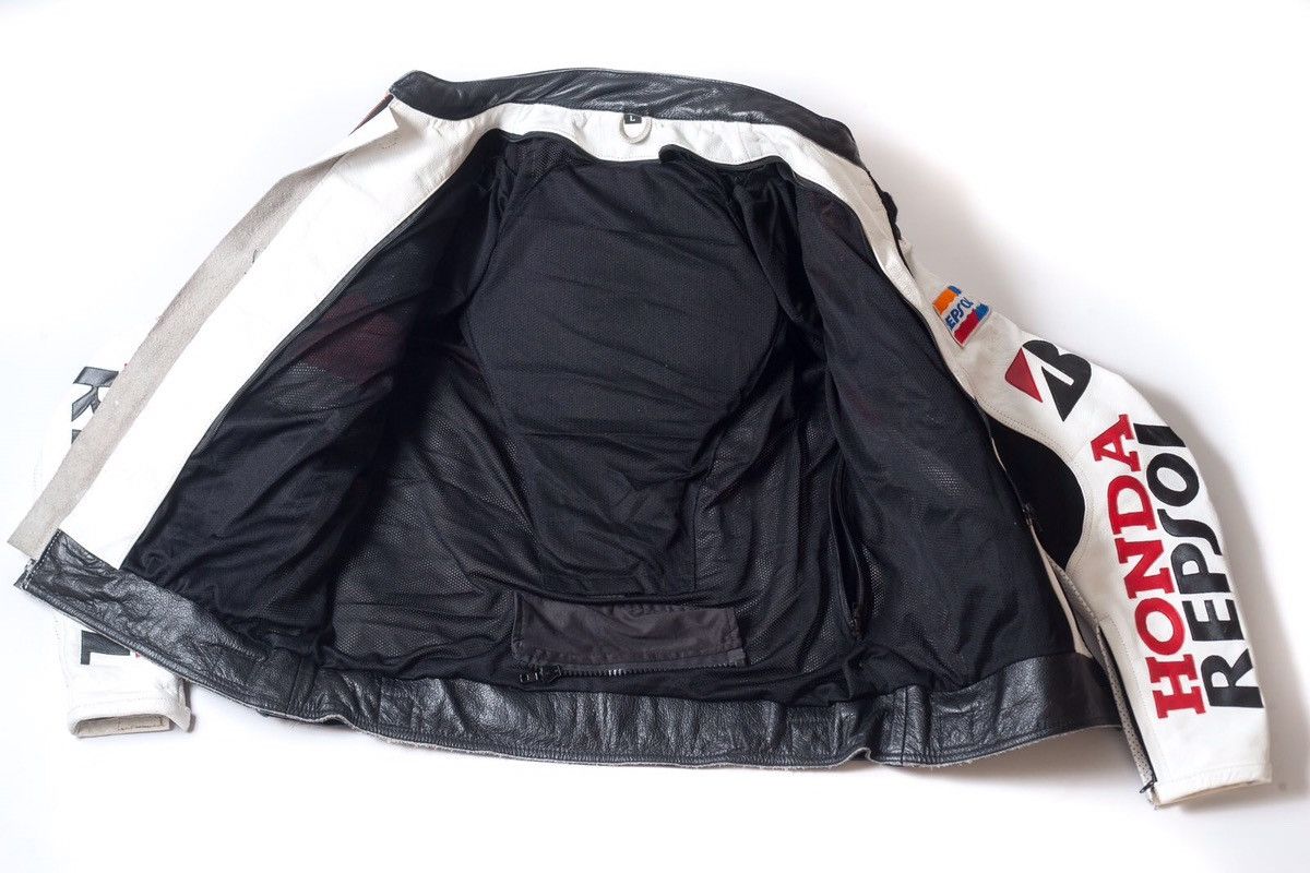 Honda Honda Repsol Vintage Leather Biker Jacket Size L Size US L / EU 52-54 / 3 - 14 Thumbnail