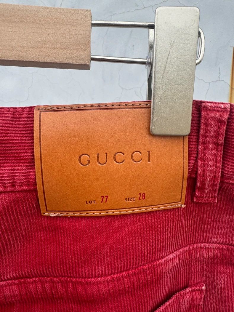 Gucci Gucci Red corduroy flared pants 2501-Nextarrow Size 28" / US 6 / IT 42 - 5 Thumbnail