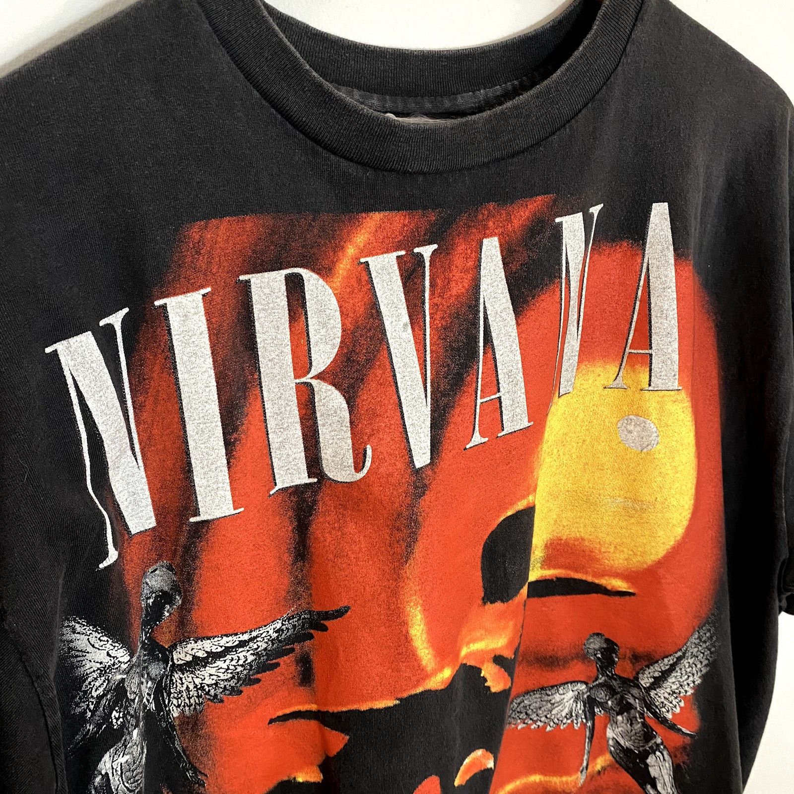 Vintage Vintage Nirvana Rare Mexican Bootleg Band Tee In Utero 90s Size US L / EU 52-54 / 3 - 7 Thumbnail