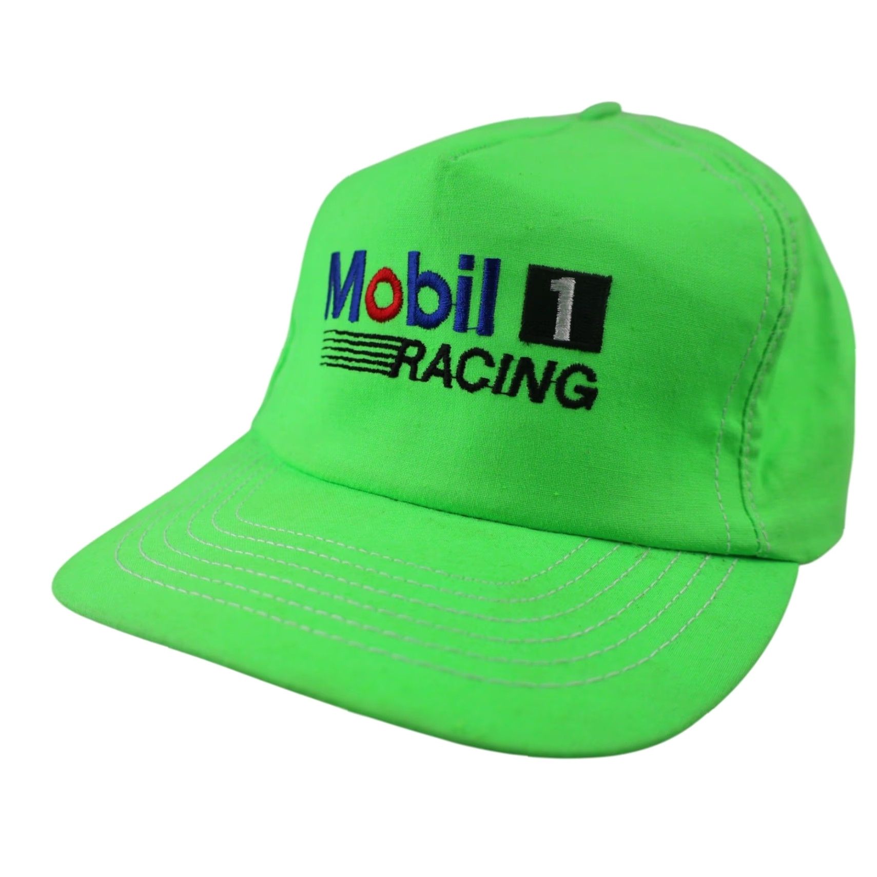 Vintage VINTAGE Mobile 1 Racing Spellout Snapback Hat Green OS Men Snapback Hat Green VINTAGE Mobile 1 Racing Spellout Snapback Hat Green Men OS Size ONE SIZE - 2 Thumbnail
