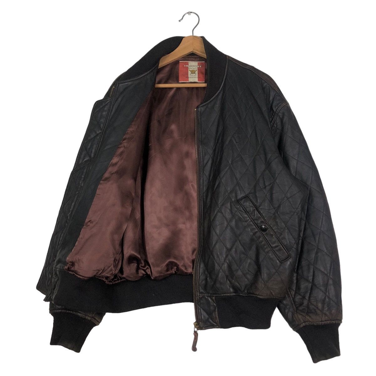 Japanese Brand 🔥Vintage Fly Leather Jacket Riot Military Bigi Japan Size US L / EU 52-54 / 3 - 10 Thumbnail