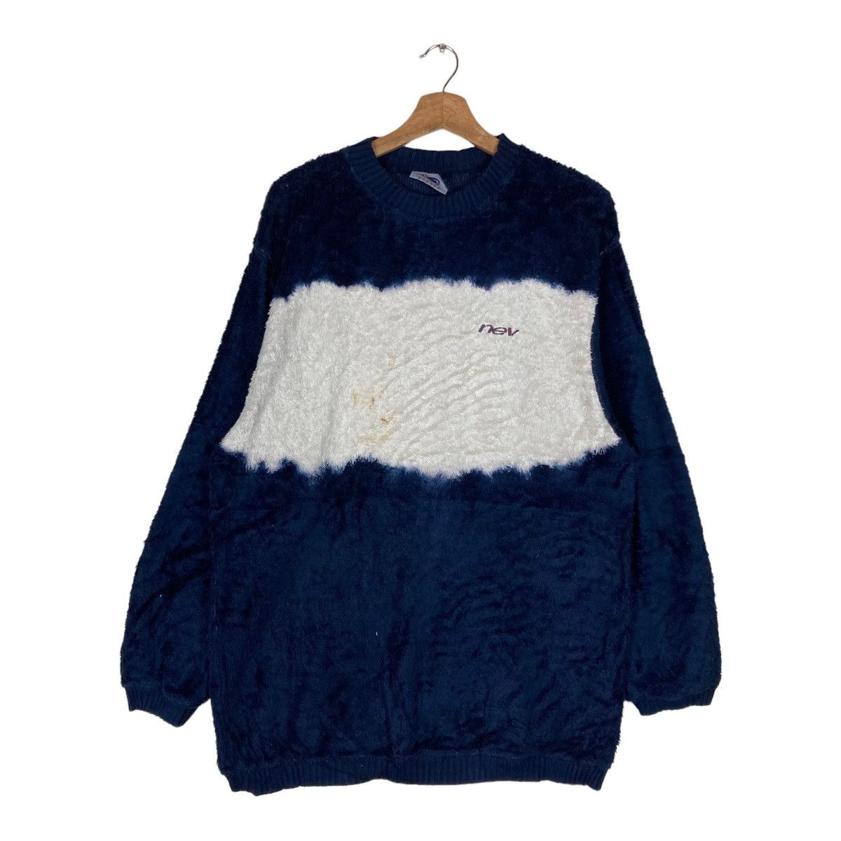 Vintage Vintage Nev Future Shape Two Tone Pullover Jumper Medium Size L / US 10 / IT 46 - 1 Thumbnail