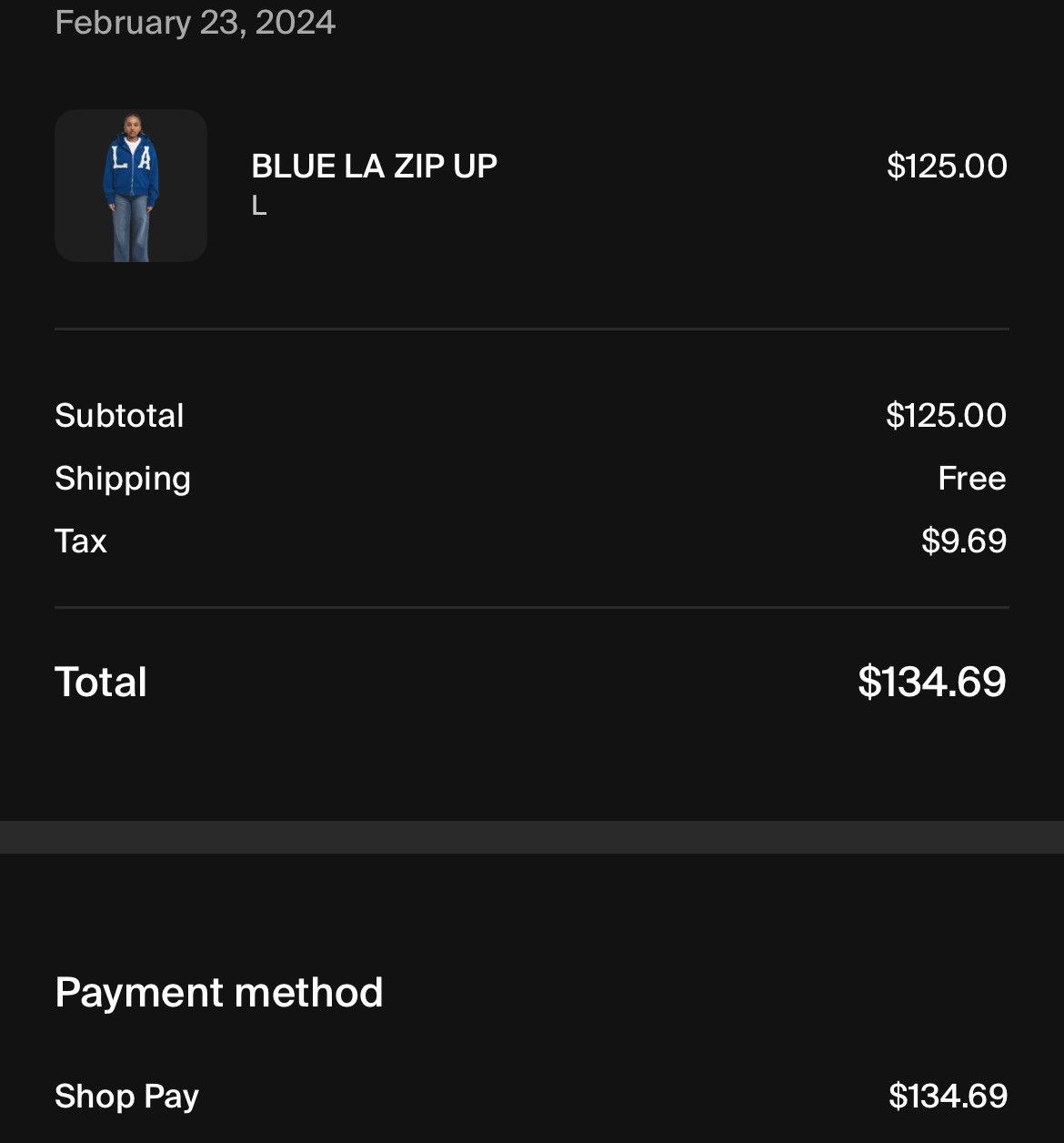 MemoryLanePark New York Zip-Up Hoodie, Large, Dodgers Blue