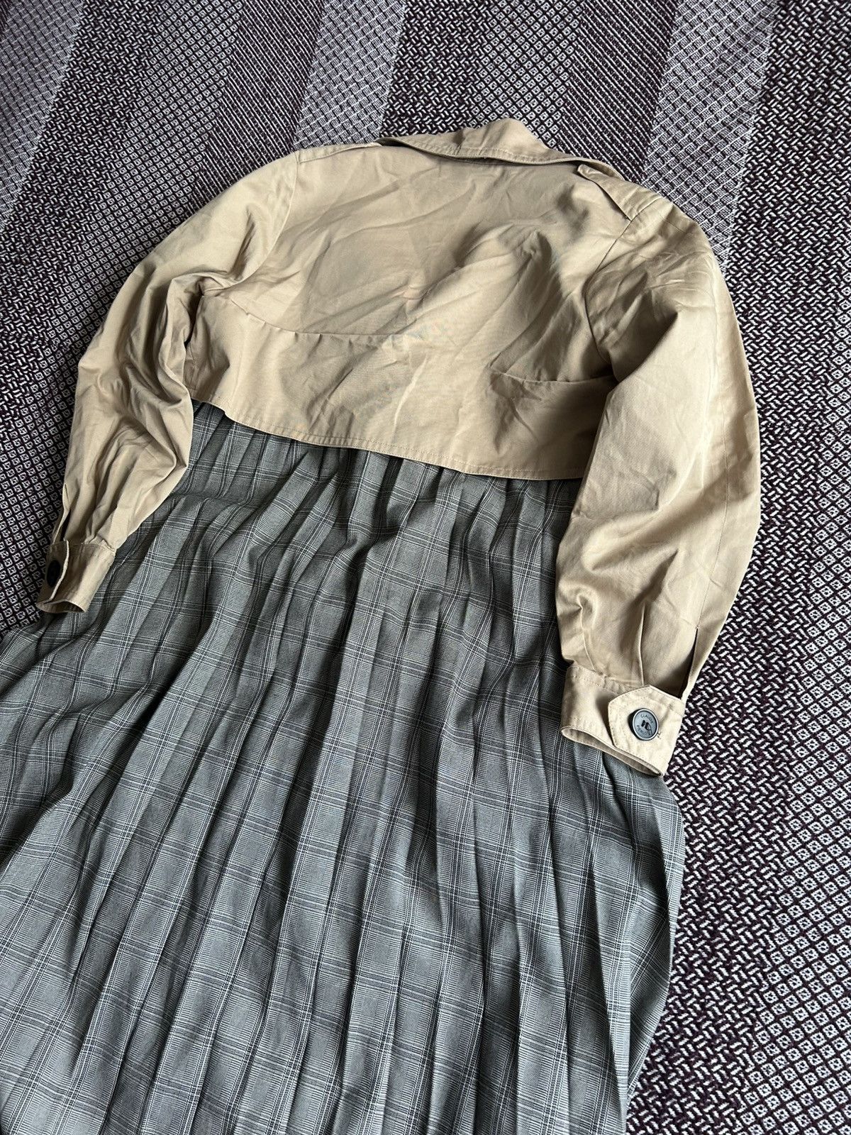 Vintage Claudie Pierlot Paris Trench Coat Luxury Style Avantgarde Size XS / US 0-2 / IT 36-38 - 13 Thumbnail