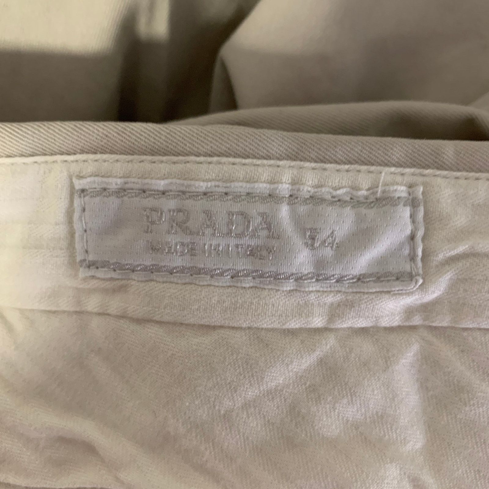 Prada PRADA Size 36 Khaki Cotton Zip Fly Casual Pants Size US 36 / EU 52 - 4 Thumbnail