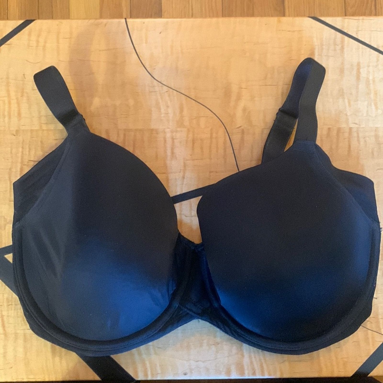 Vintage Felina black full coverage bra 36DDD Size ONE SIZE - 1 Thumbnail