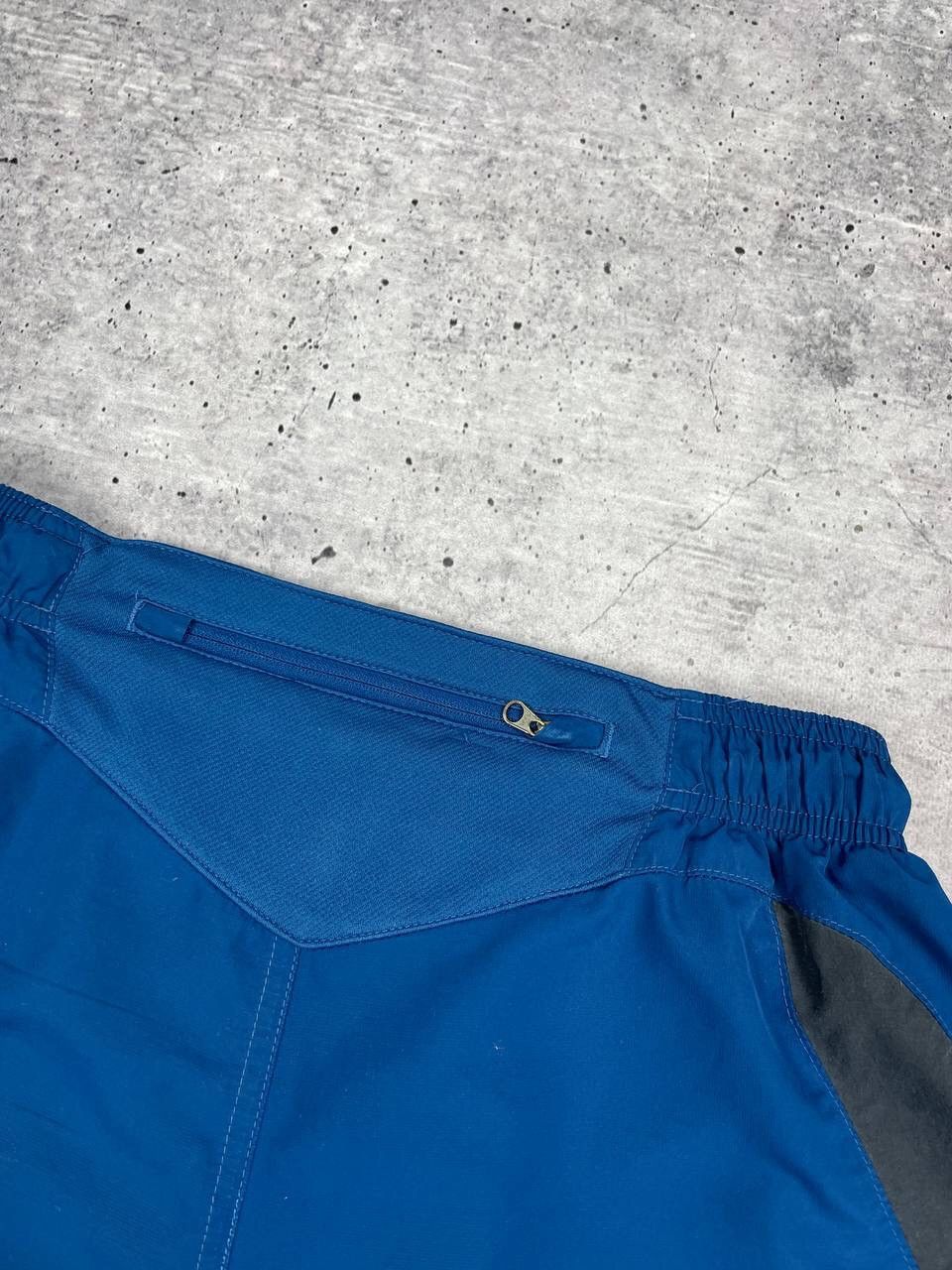 Nike × Vintage Vintage Nike 90’s Y2K Style Big Logo Drill Blue Shorts Size US 30 / EU 46 - 19 Thumbnail