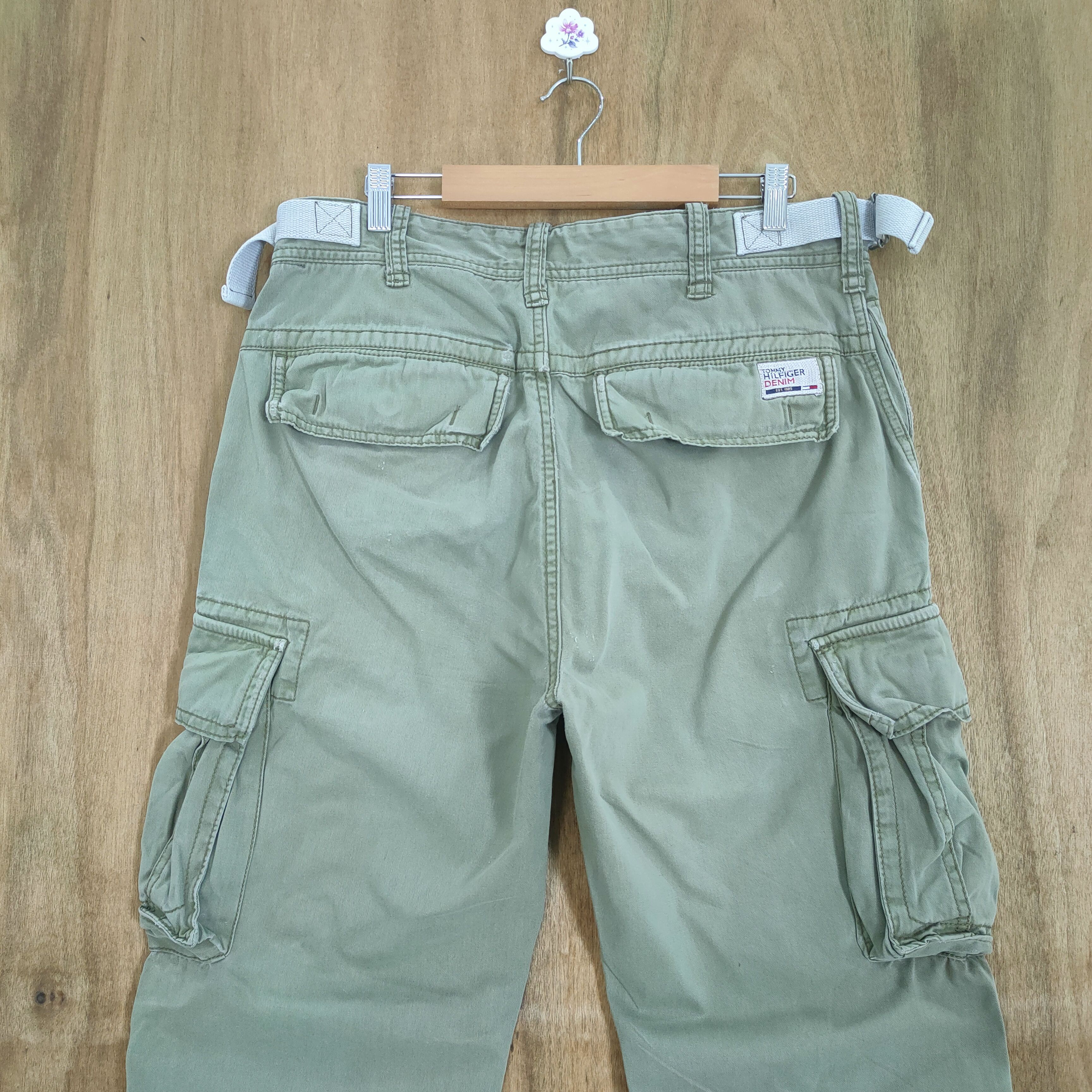 Tommy Hilfiger VINTAGE TOMMY HILFIGER DENIM DISTRESSED CARGO PANTS Size US 34 / EU 50 - 8 Thumbnail
