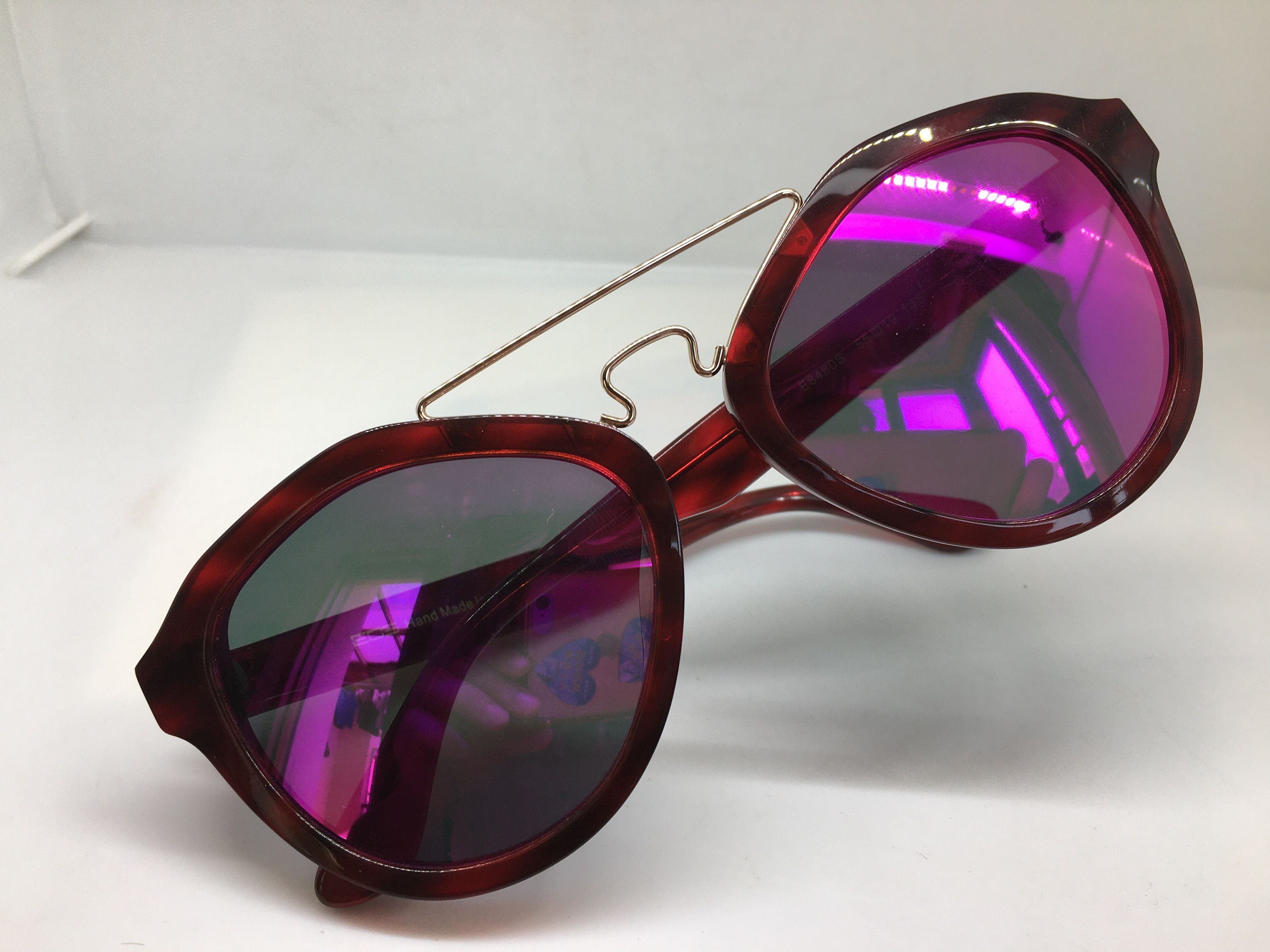 EOS Handmade Acetate Red HOLLYWOOD Sunglasses Frame
