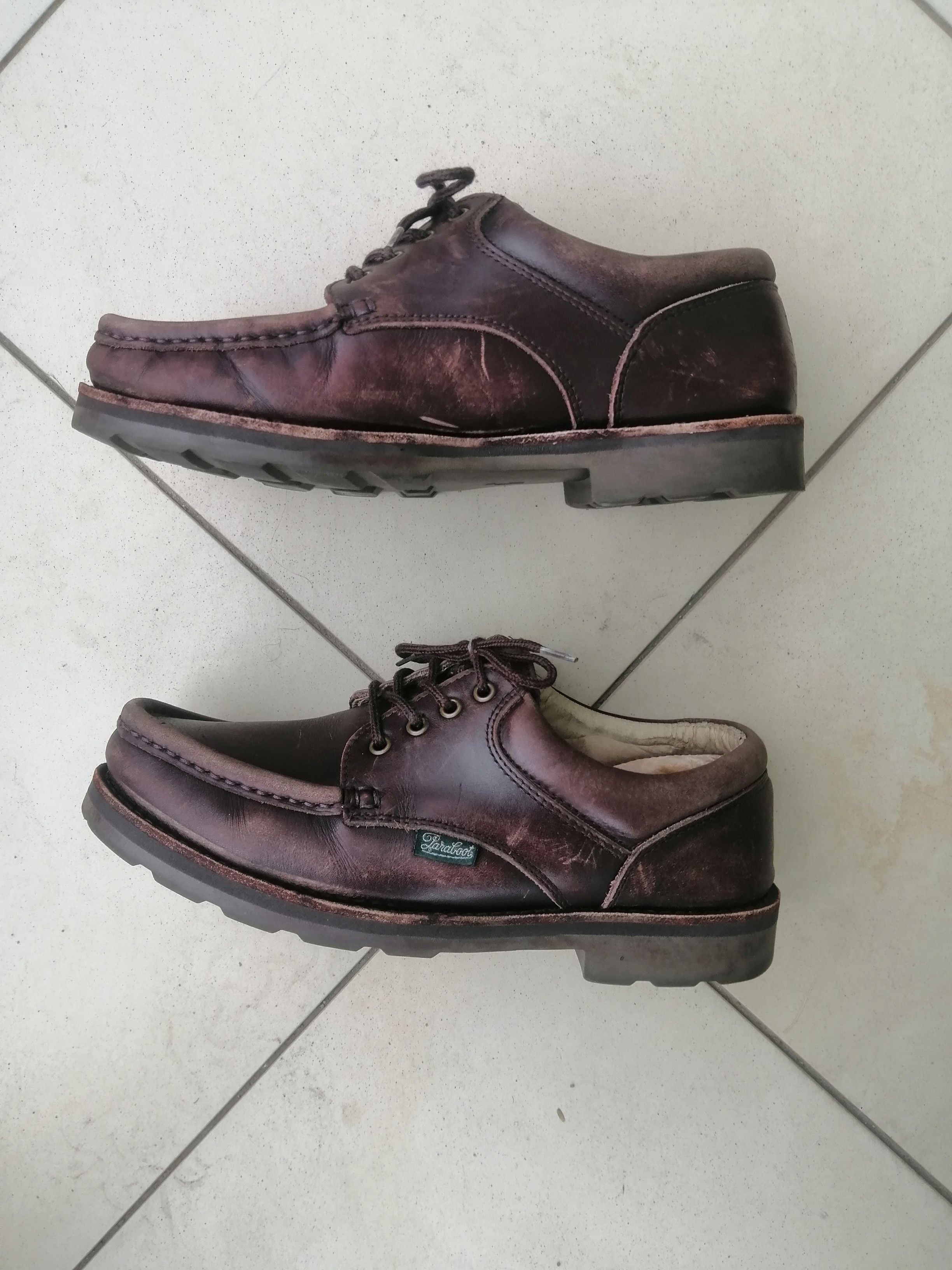 Paraboot Paraboot Michael Apron Toe Derby – Brown Leather Size US 10.5 / EU 43-44 - 2 Thumbnail