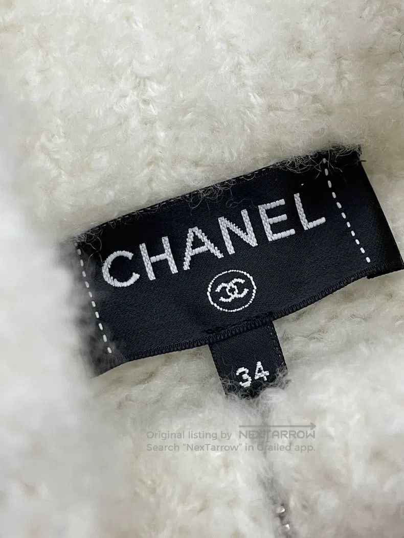 Chanel Chanel Ski series white diamond plaid cashmere zipper jack Size XXS / US 00 / IT 34 - 5 Thumbnail