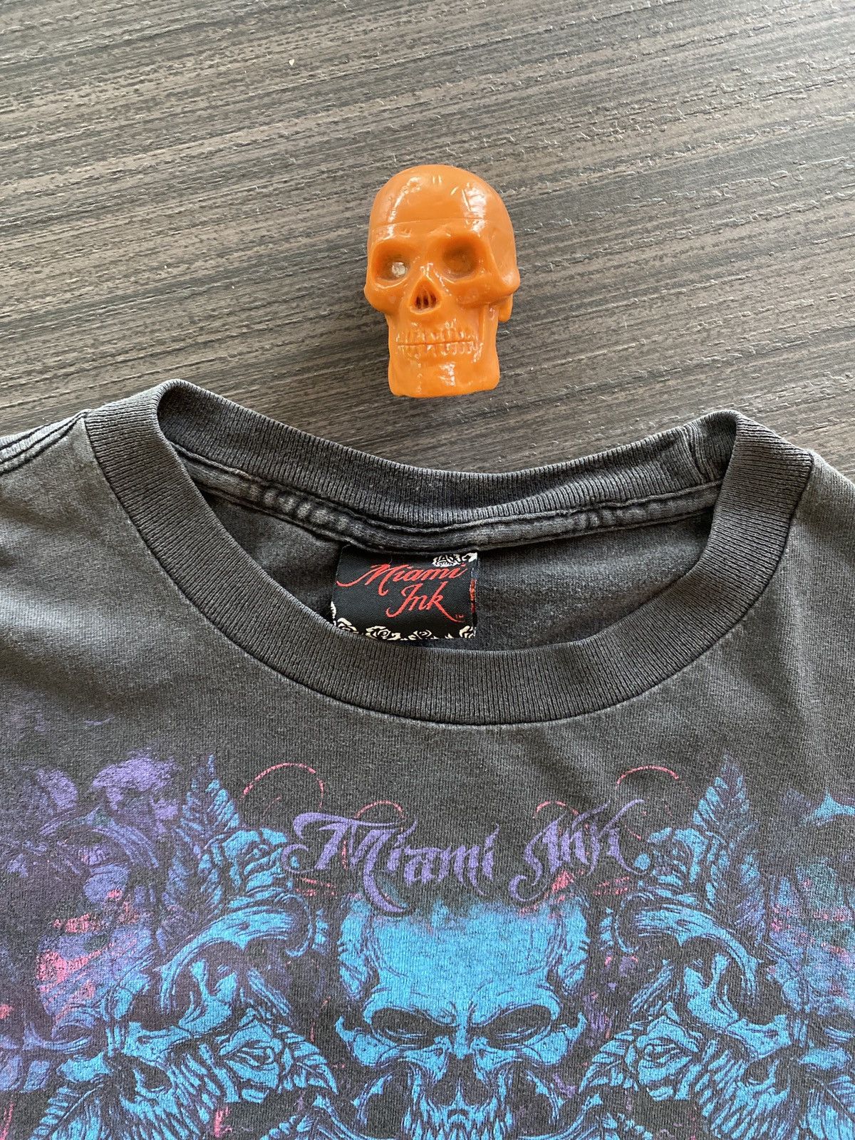 Vintage 2008 faded black skull art shirt sz XL Size US XL / EU 56 / 4 - 5 Thumbnail