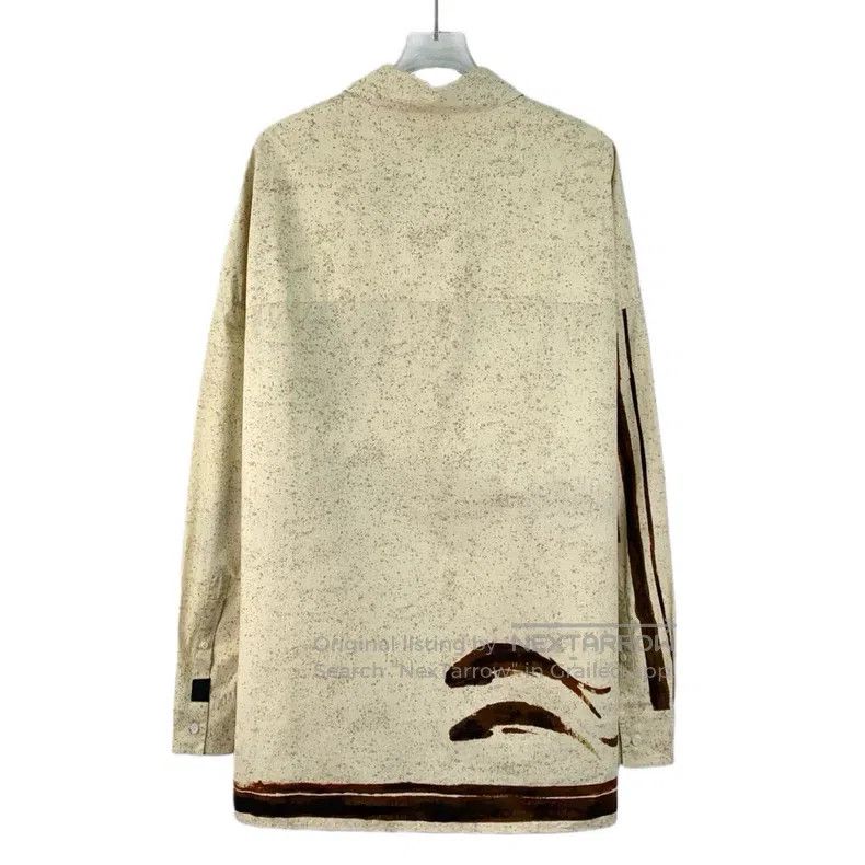 Loewe Loewe size 37 23 Model Beige Ink Wash Printed Cotton Collar Size US XS / EU 42 / 0 - 2 Thumbnail