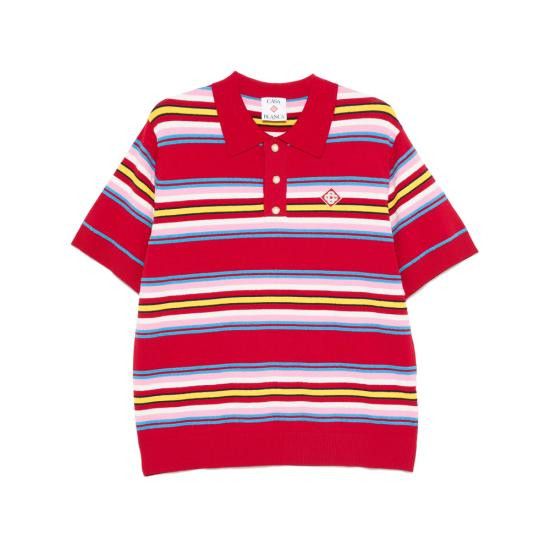 Casablanca CASABLANCA Men Polo Shirts KW 906 01 DKRED Size US M / EU 48-50 / 2 - 1 Thumbnail
