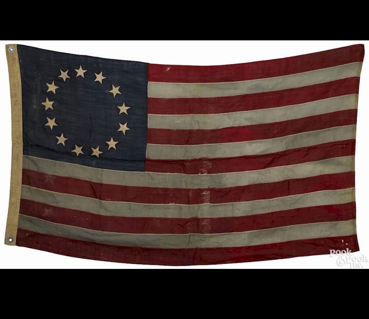 Japanese Brand Betsy Ross Boro American Stars flag patchwork tee Size US L / EU 52-54 / 3 - 4 Thumbnail