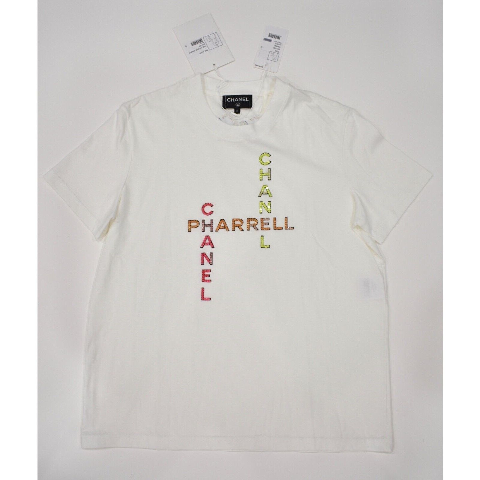Chanel Chanel X Pharrell Collection Crystal Tee Shirt RARE S Size S / US 4 / IT 40 - 1 Thumbnail