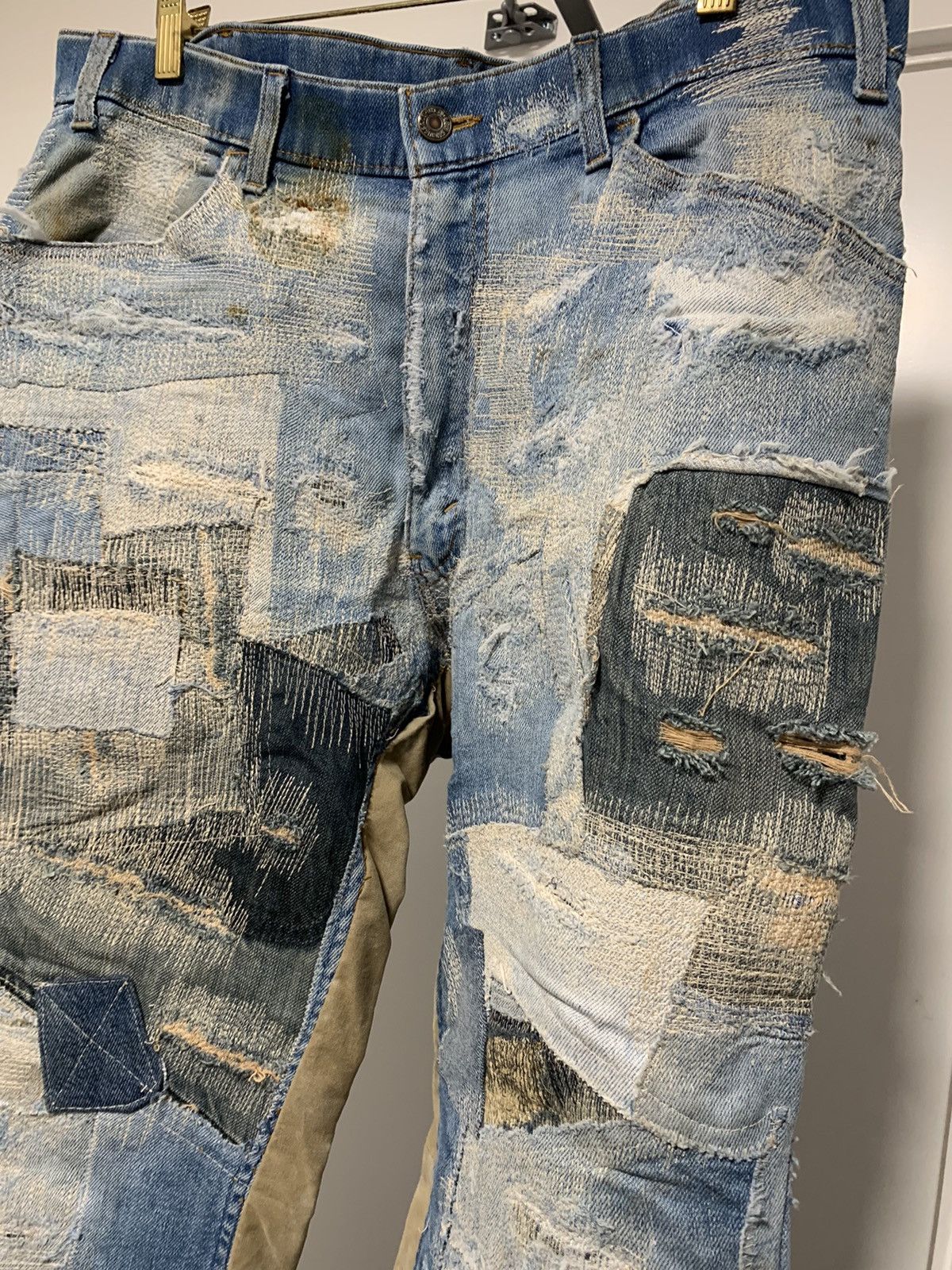 Vintage Bizzrad Scabbed Jeans Size US 34 / EU 50 - 3 Thumbnail