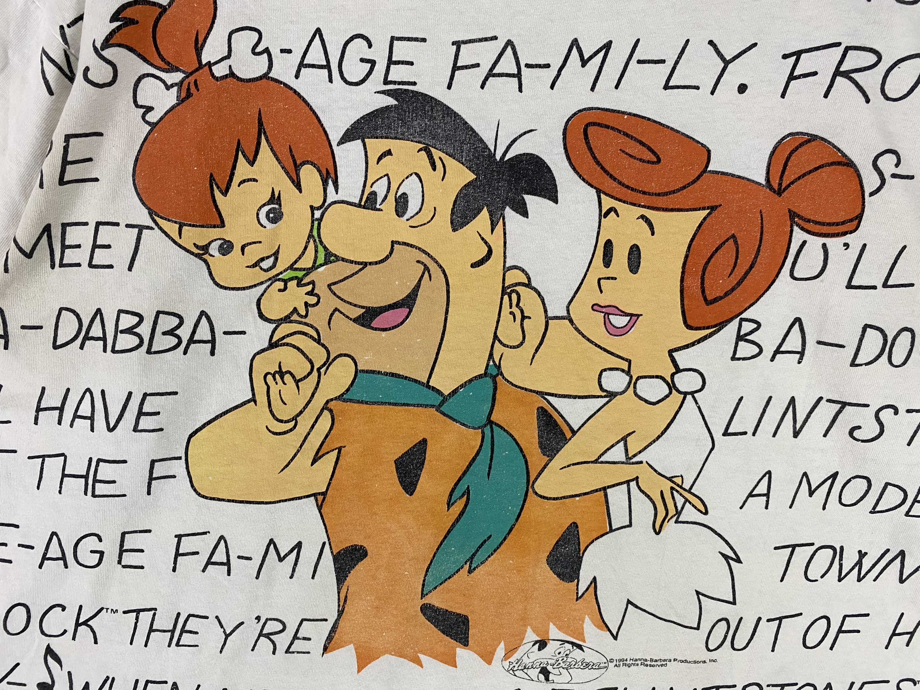Cartoon Network × Vintage 90s The flintstones allover print shirt Size US XL / EU 56 / 4 - 5 Thumbnail