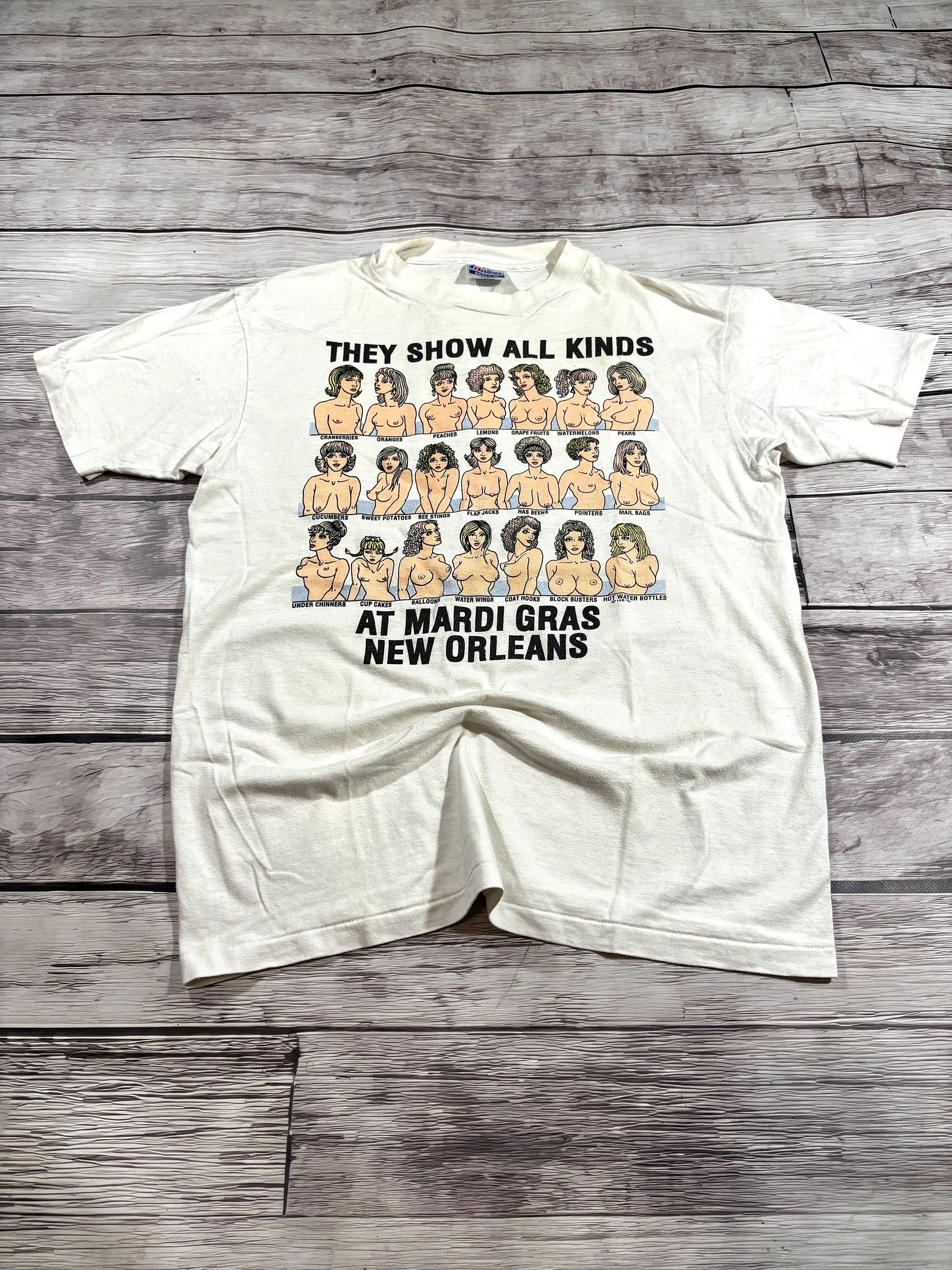 4GSELLER Hysteric Glamour Style “ Sexy Porno ” Naked Tits Humor Tee Size US L / EU 52-54 / 3 - 3 Thumbnail