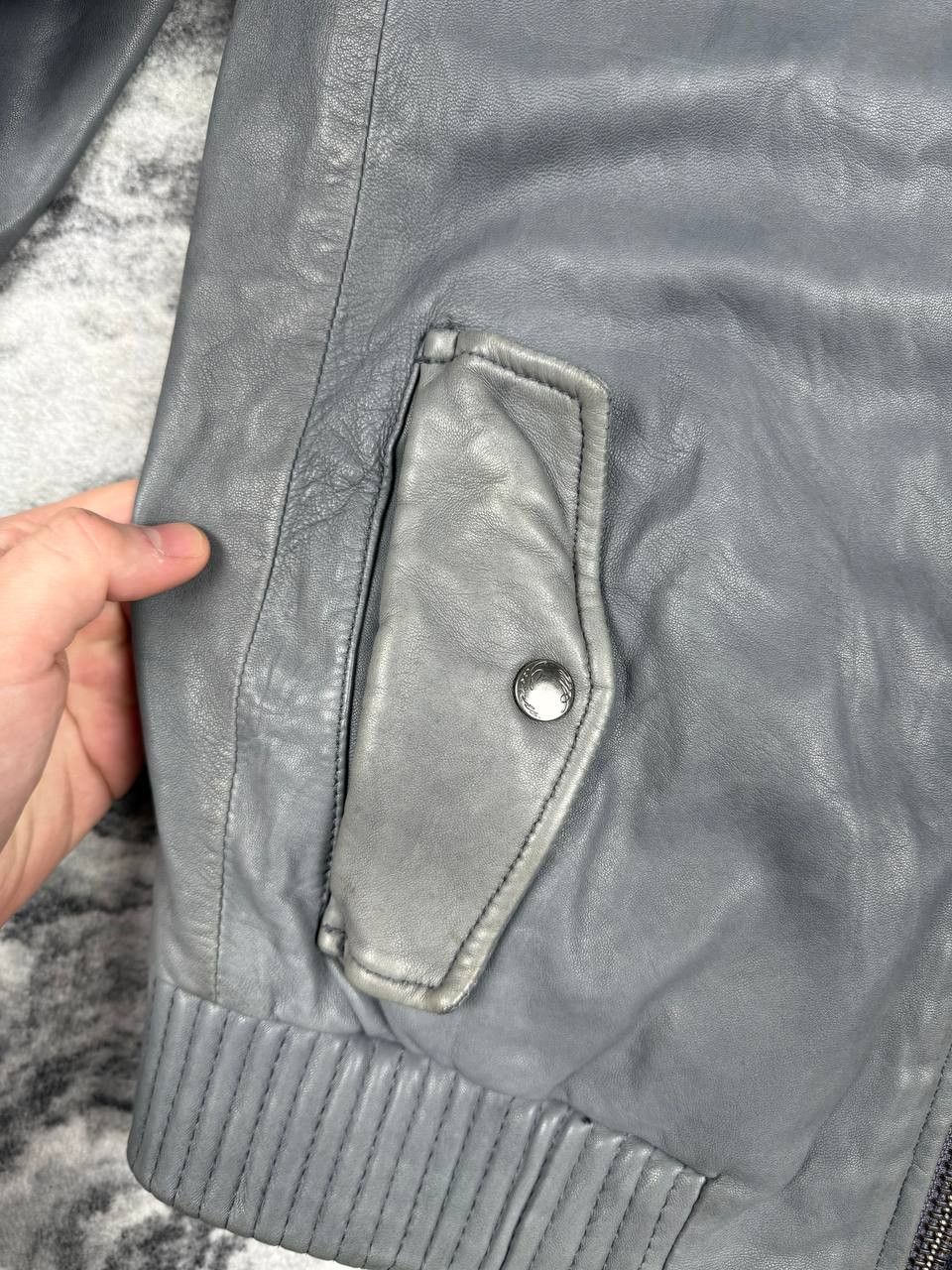 Allsaints Vintage Allsaints Leather Bomber Jacket Biker 00s Y2K Size US M / EU 48-50 / 2 - 21 Thumbnail