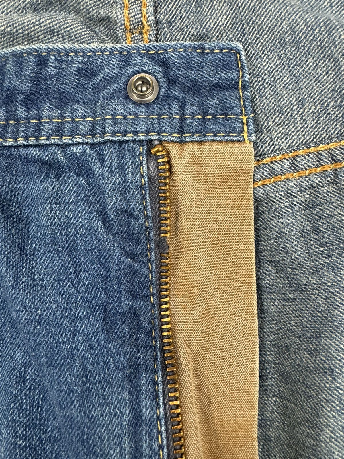 Edwin Edwin 550923 Over Works Factory Distressed Jeans Pants Size US 34 / EU 50 - 14 Thumbnail