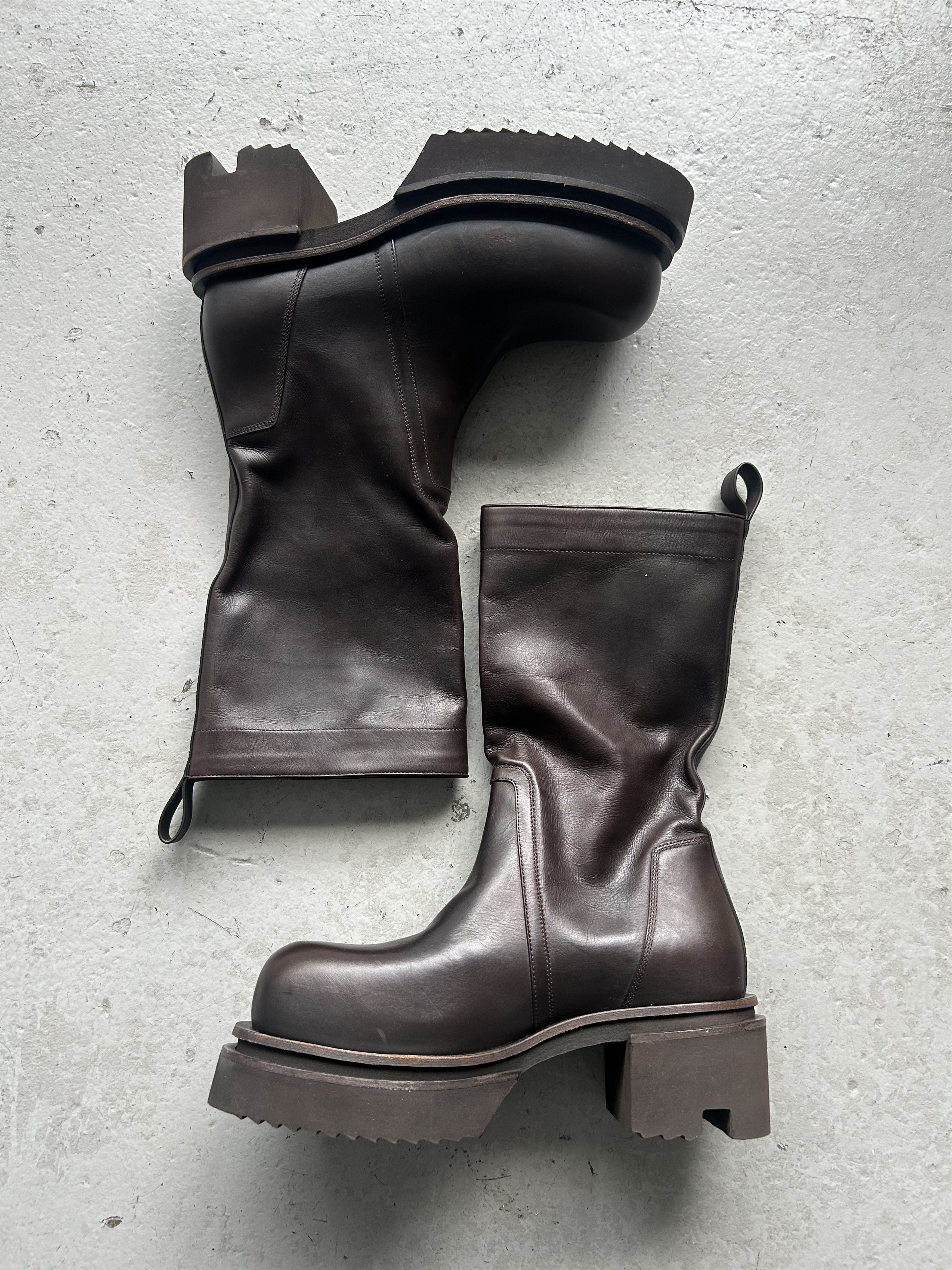 Rick Owens Rick Owens Pull On Brown Leather Bogan Size US 8 / EU 41 - 2 Thumbnail