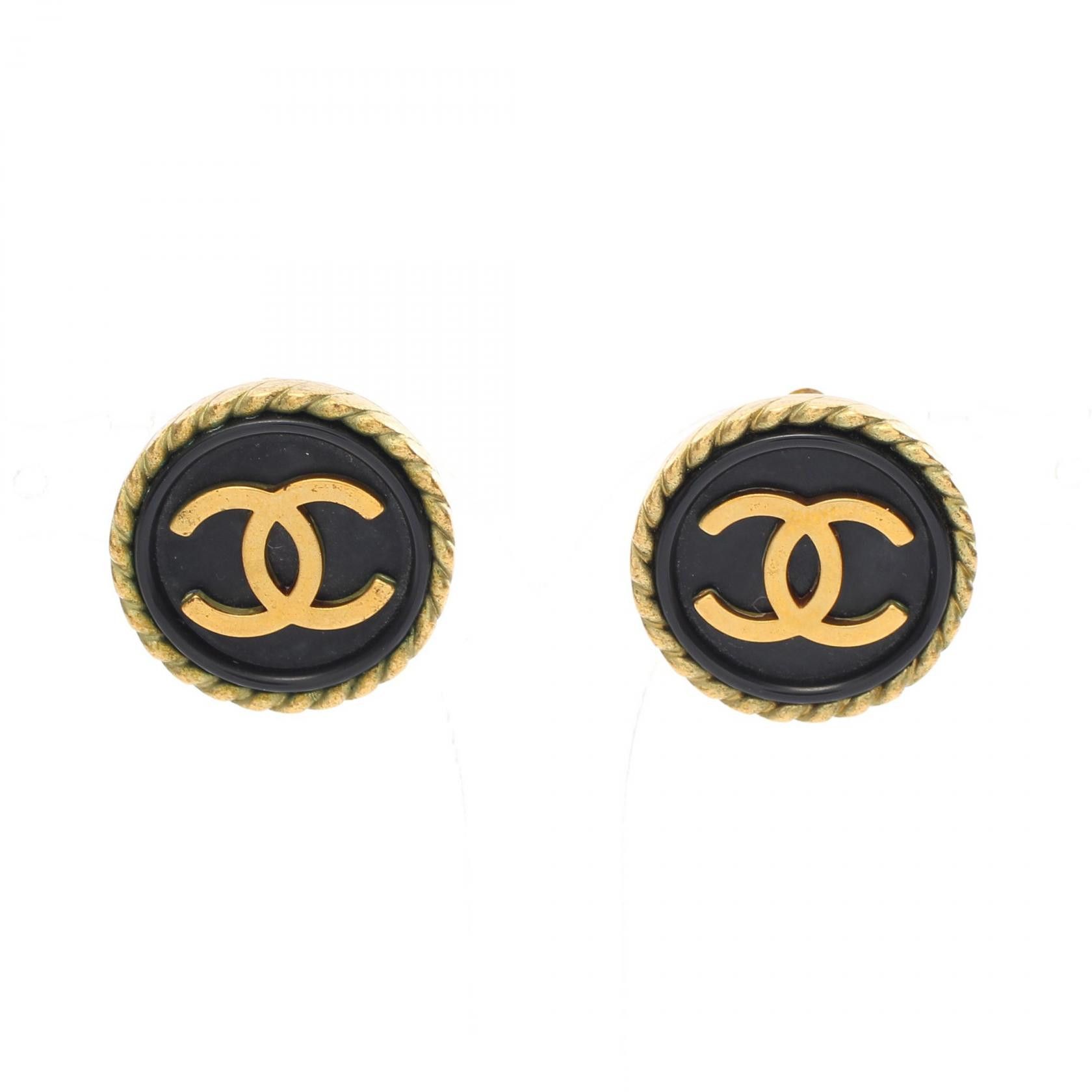 Chanel Chanel CC Clip On Earrings Metal Earrings 94A in Great Condition Size ONE SIZE - 1 Thumbnail