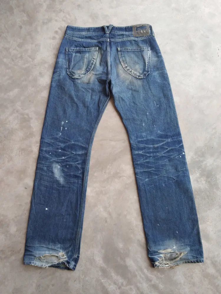 Vanquish Vintage Vanquish Selvedge Redline Distressed Jeans 33x34 Size US 33 - 2 Thumbnail