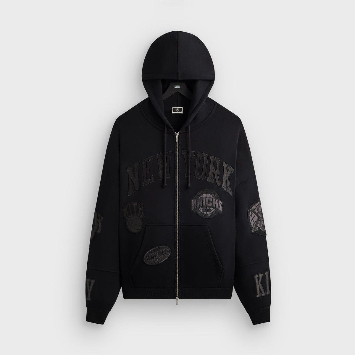 Kith Kith NY Knicks Mash Up Cropped Braxton Vintage black Hoodie Size US L / EU 52-54 / 3 - 1 Thumbnail