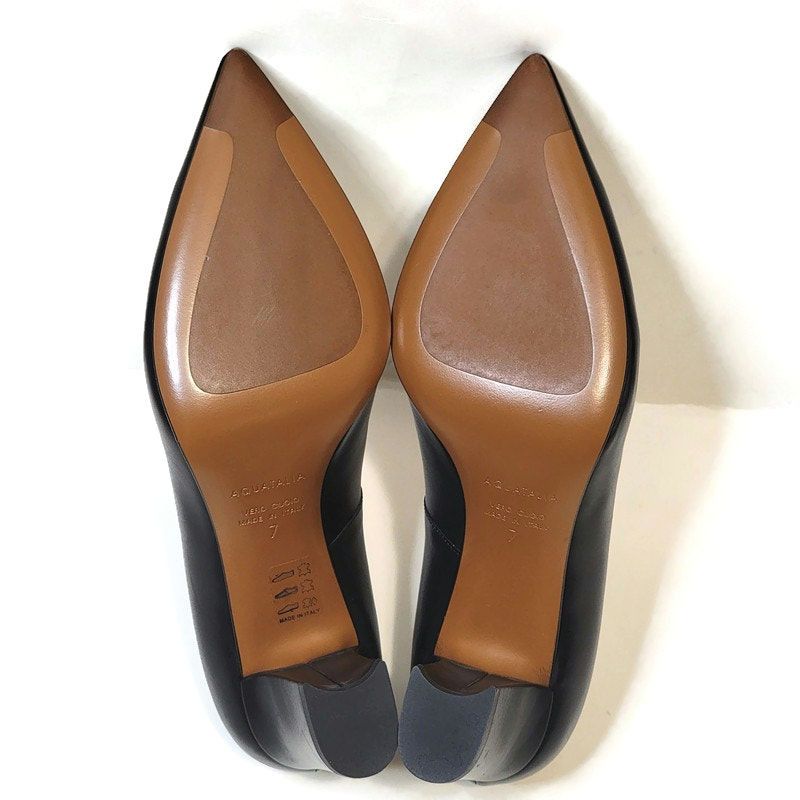 Aquatalia Aquatalia Peony Black Leather Pumps Size 7 Made in Italy Size US 7 / IT 37 - 11 Thumbnail