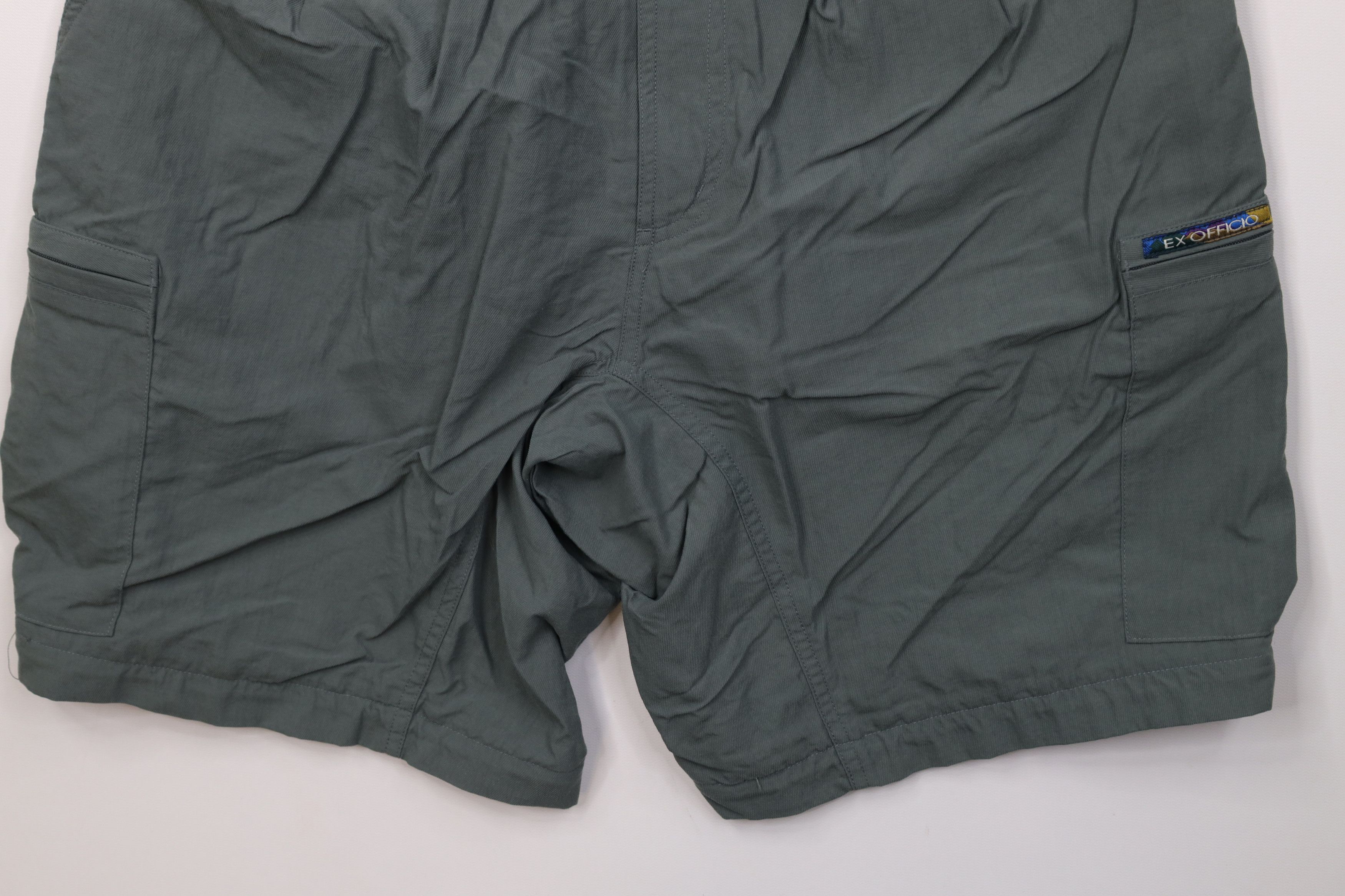 ExOfficio Vintage 90s ExOfficio Hiking Trekking Cargo Shorts Green Size 28" / US 6 / IT 42 - 4 Thumbnail