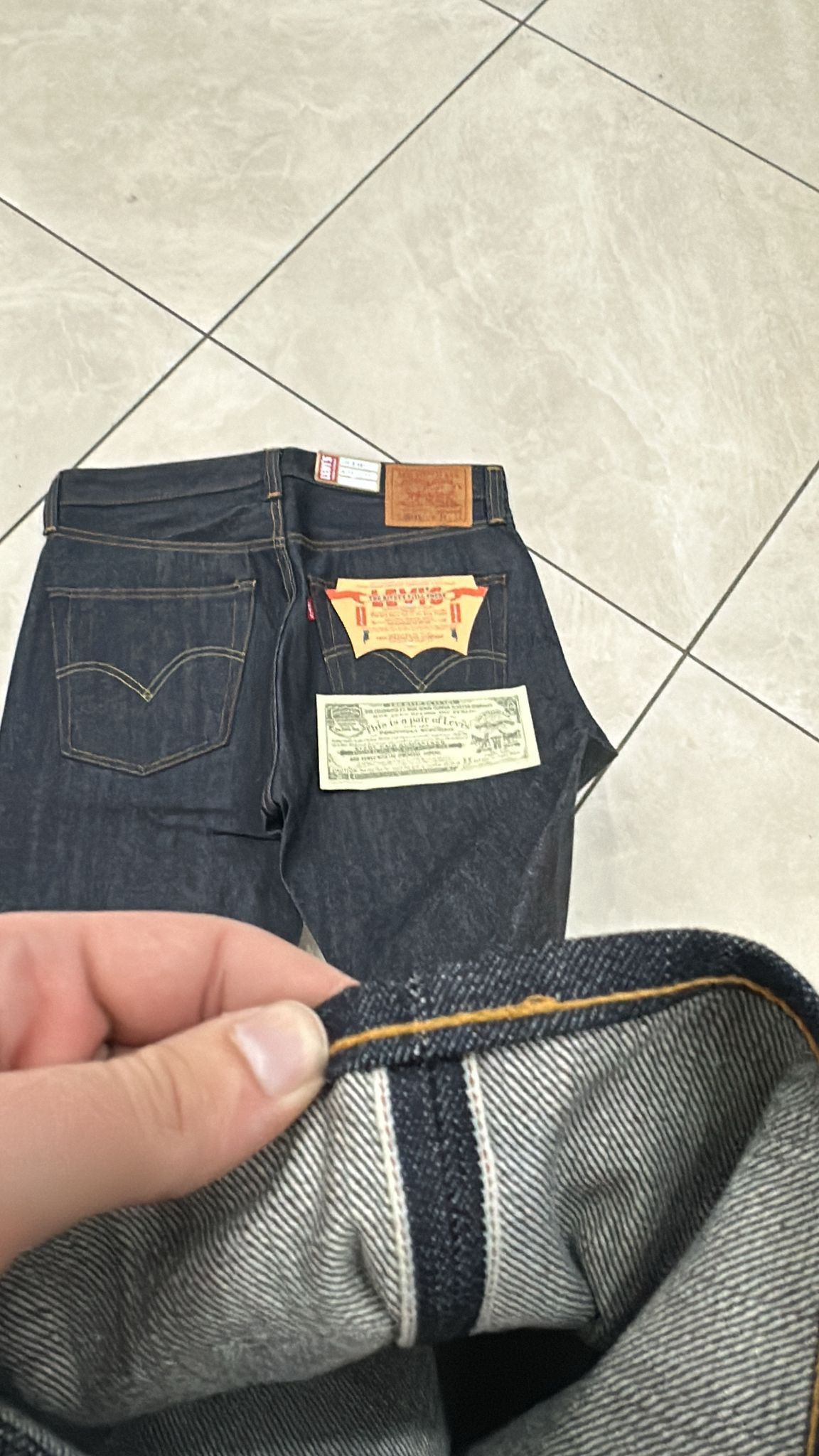 Levi's Vintage Clothing LVC Levi's Vintage Clothing 1947 501XX BigE Selvedge Jeans Size US 34 / EU 50 - 7 Thumbnail