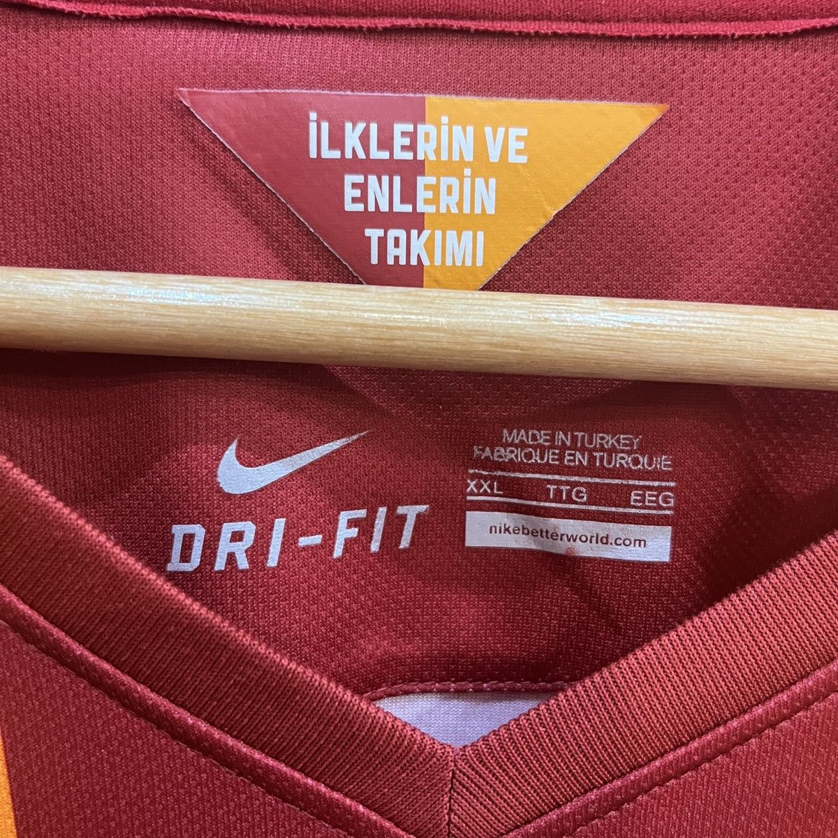Nike × Vintage Galatasaray 2014-15 Home Nike Long Sleeve Jersey Size US XXL / EU 58 / 5 - 7 Thumbnail
