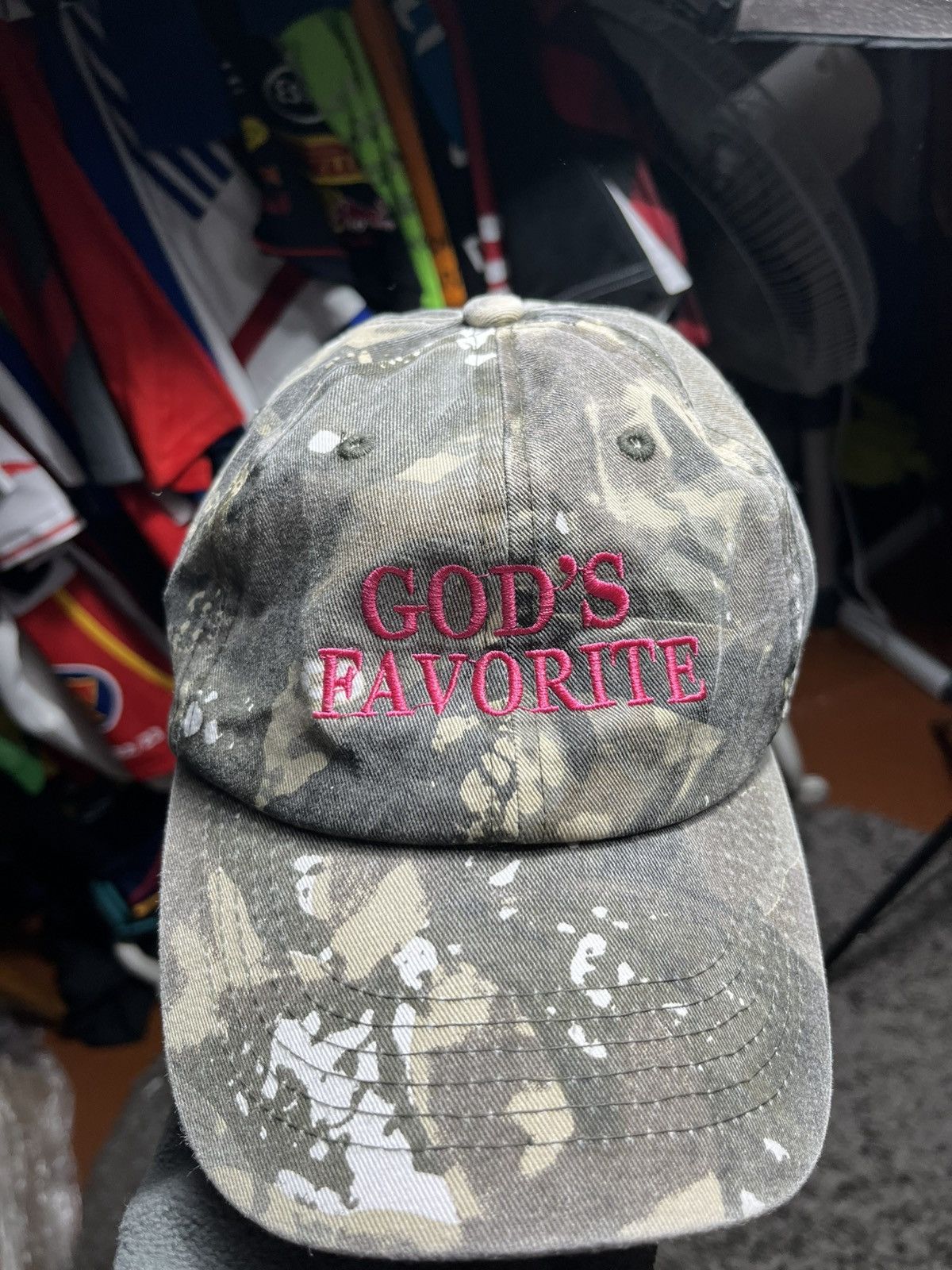 Vintage “GODS FAVORITE” CAMO BASEBALL CAP Size ONE SIZE - 2 Thumbnail
