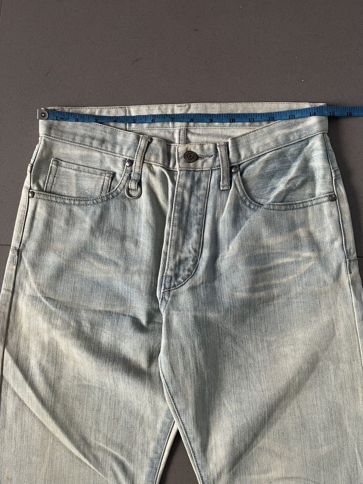 Tornado Mart TORNADO MART JAPANESE DENIM JEANS BASIC BLUE FADE PANTS Size US 30 / EU 46 - 11 Thumbnail