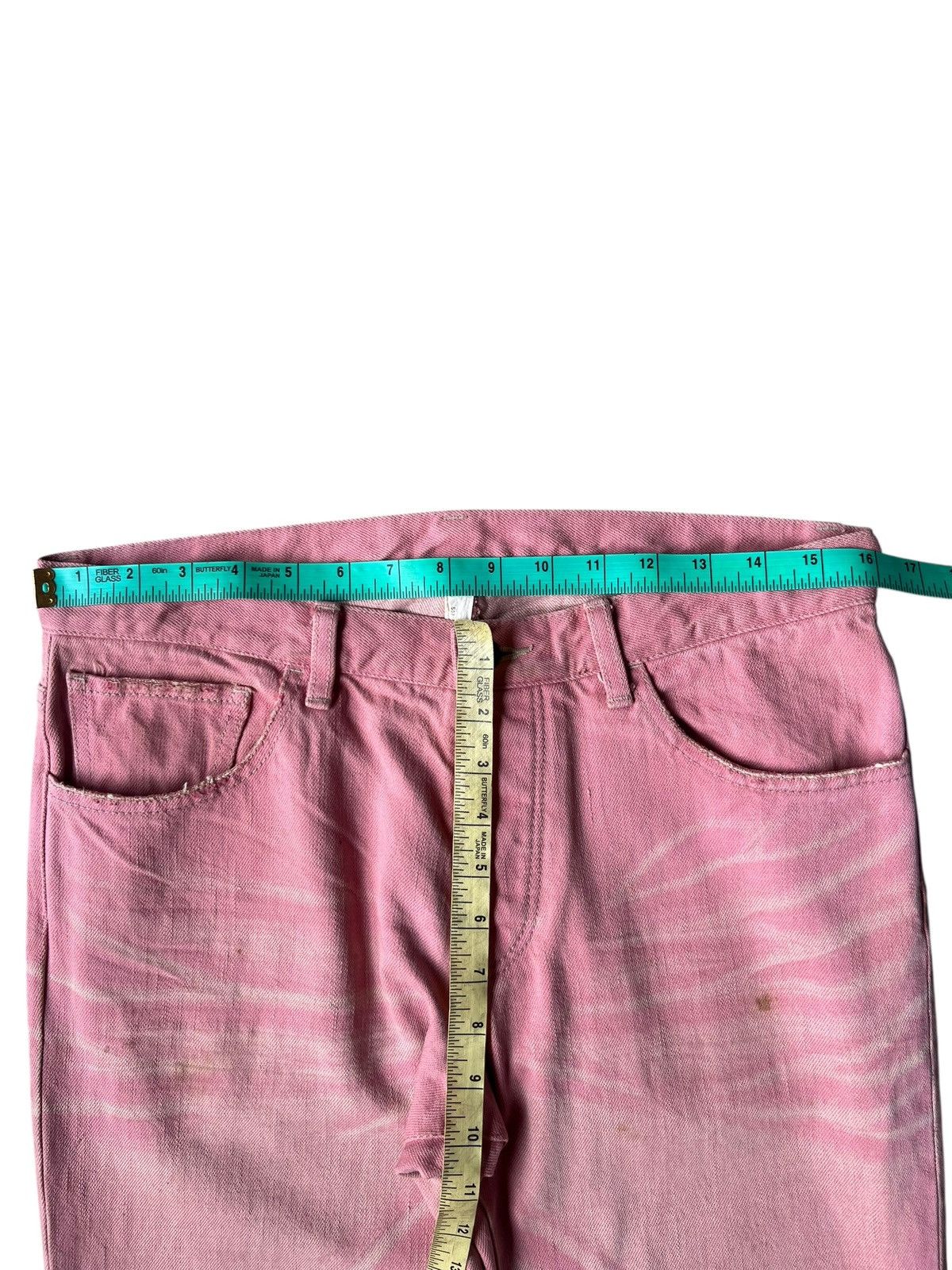 wjk WJK Japan Distressed Aging Dirty Mud Denim Bootcut Jeans Size US 31 - 4 Thumbnail
