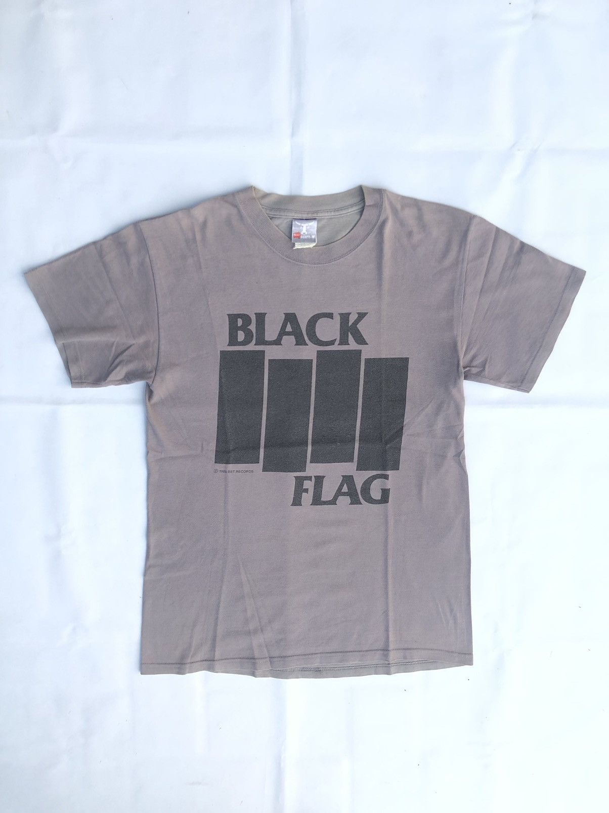 image of Black Flag Tshirt | Black Flag Band in Brown, Men's (Size Small)