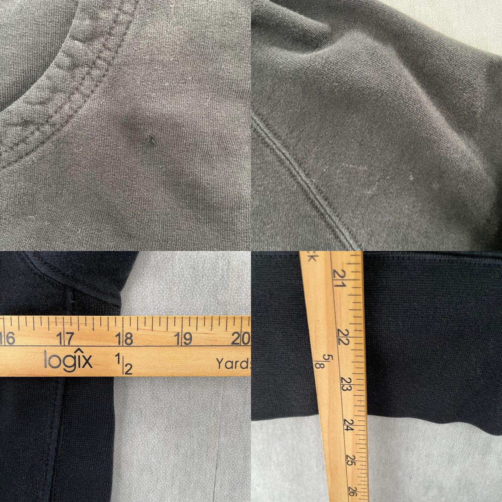 Vintage American Giant Hoodie Womens Medium Black Full Zip Heavyweight Pockets USA Made Size M / US 6-8 / IT 42-44 - 8 Thumbnail